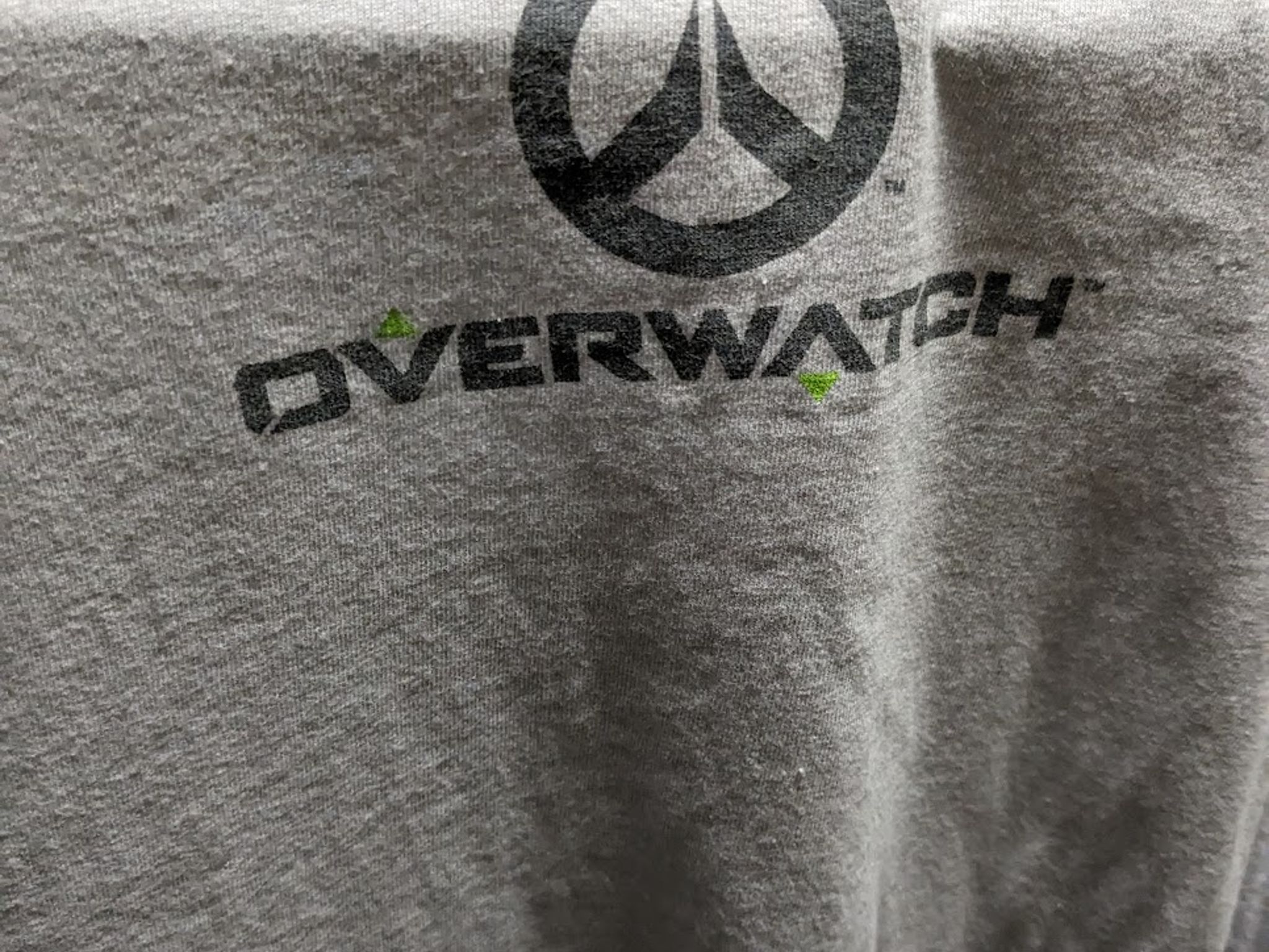 Used 4XL Overwatch 1 "Genji" T-Shirt, Gray/Natural