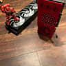 GRIMDARK 3080 7600X3D GAMING PC w/ Warhammer 40K Action Figure - Dual AIO Watercooled - UNIQUE
