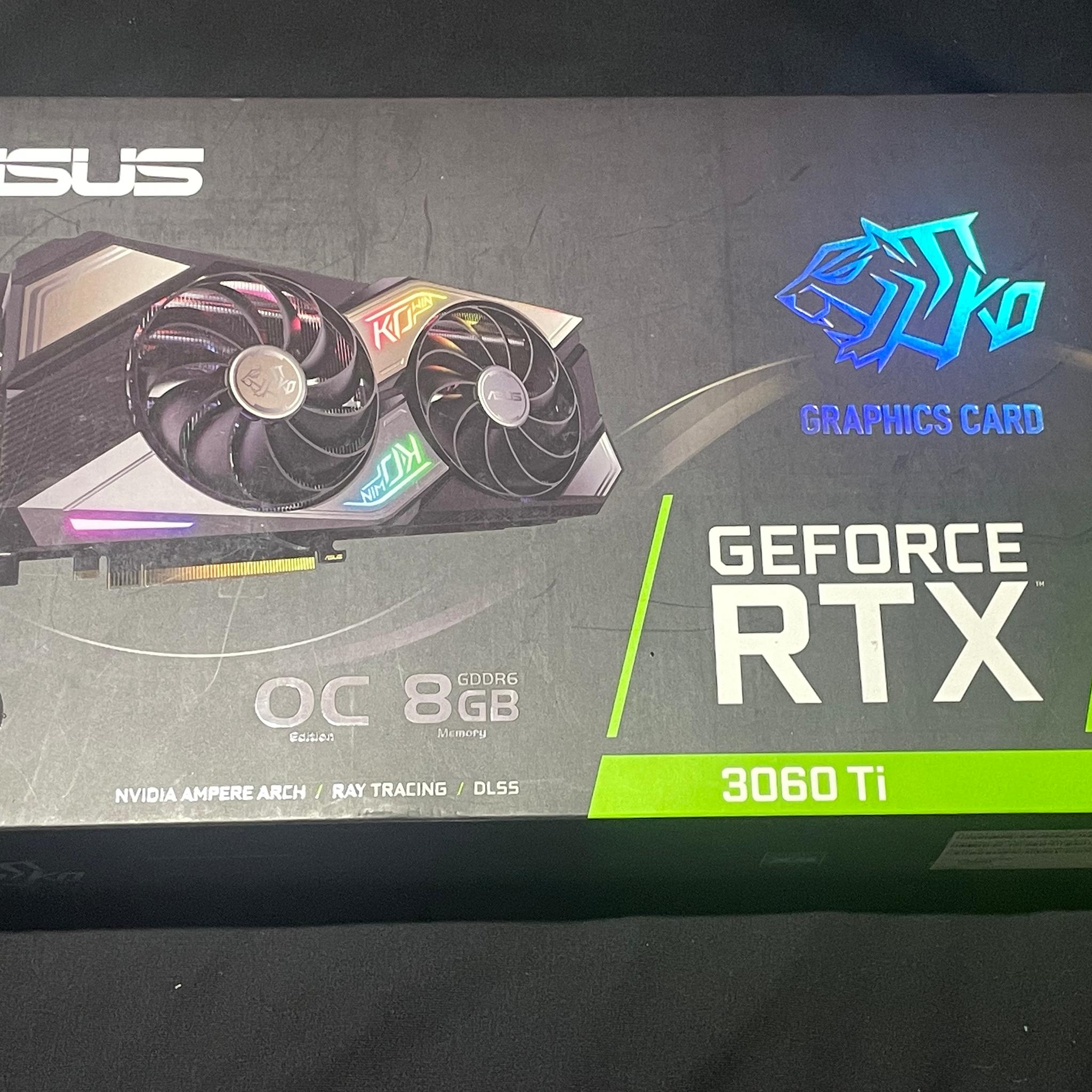 ASUS KO GeForce RTX 3060 Ti V2 OC 8GB GDDR6 Graphics Card.