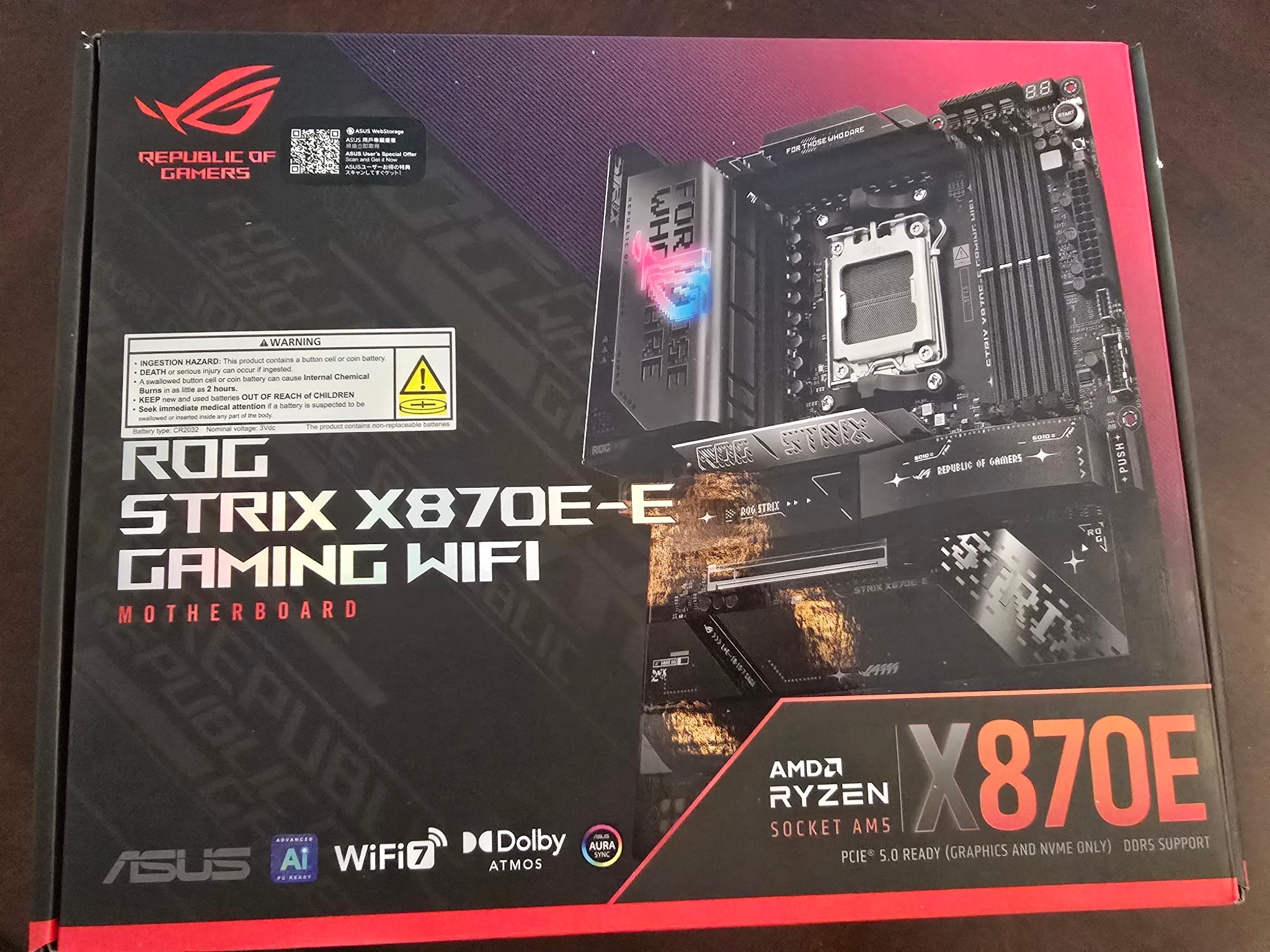 Asus Strix X870E-E Gaming Wifi.