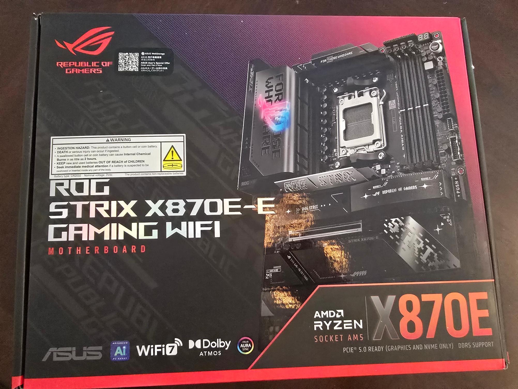 Asus Strix X870E-E Gaming Wifi.