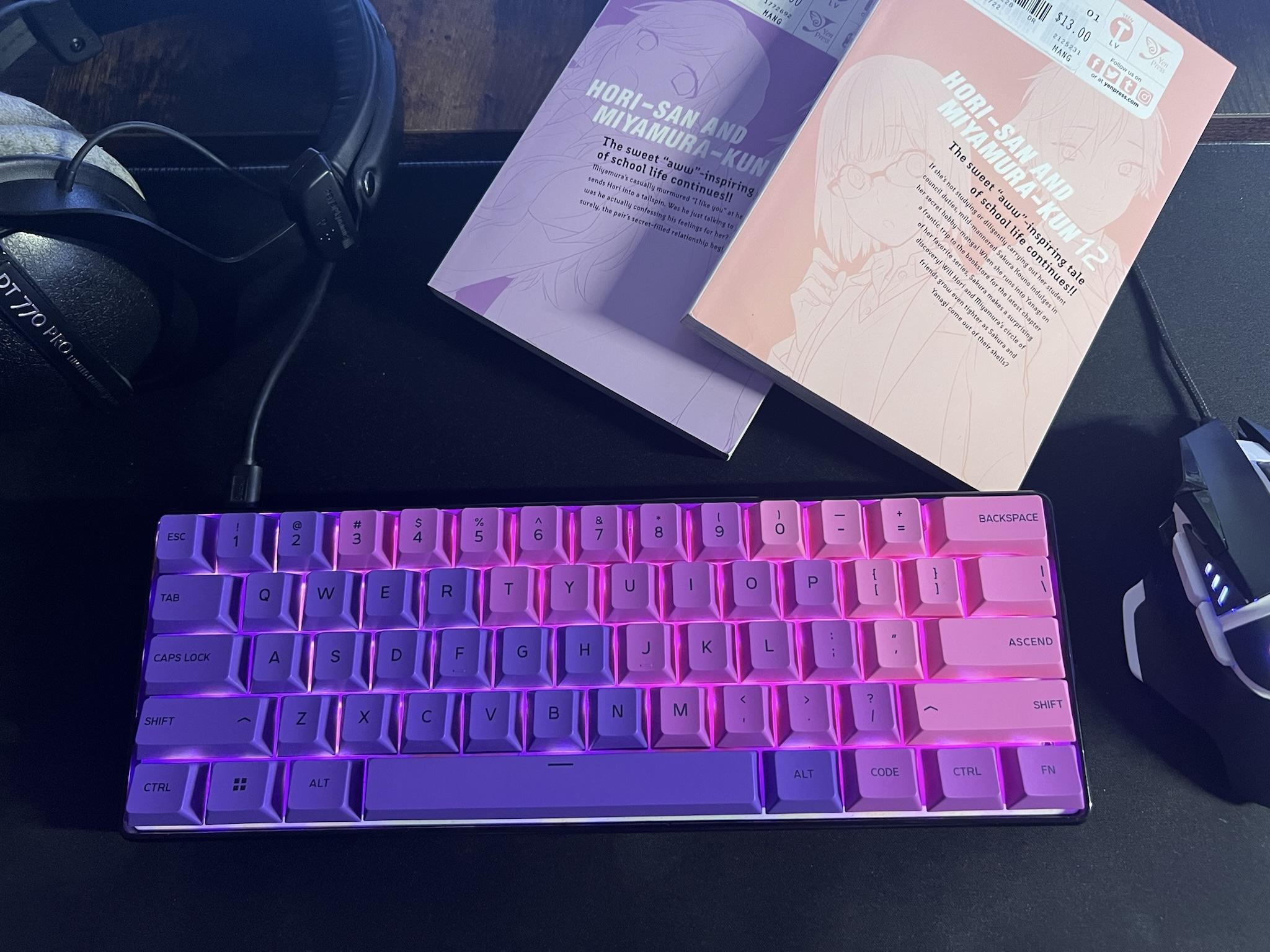 Matrix 60% Custom Mechanical Gaming Keyboard | 🟣🪐 Galactic Wonder 🪐🟣