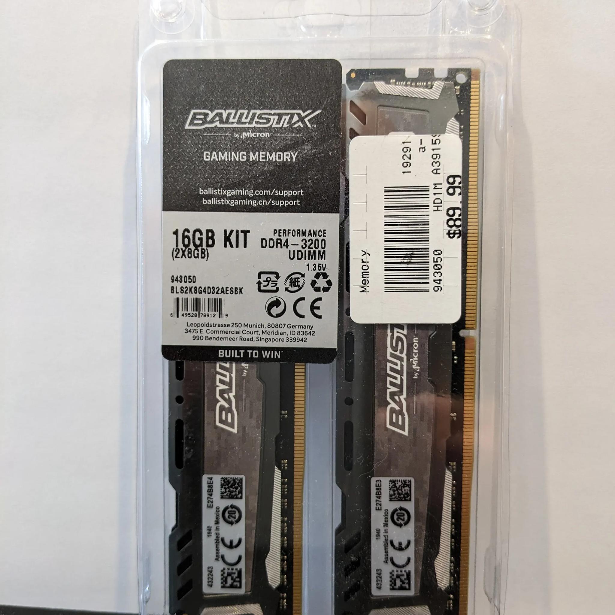 Ryzen 5 5600X + MSI B450 Tomahawk Motherboard + 32GB DDR4 RAM (2 kits of 16GB (8GBx2))
