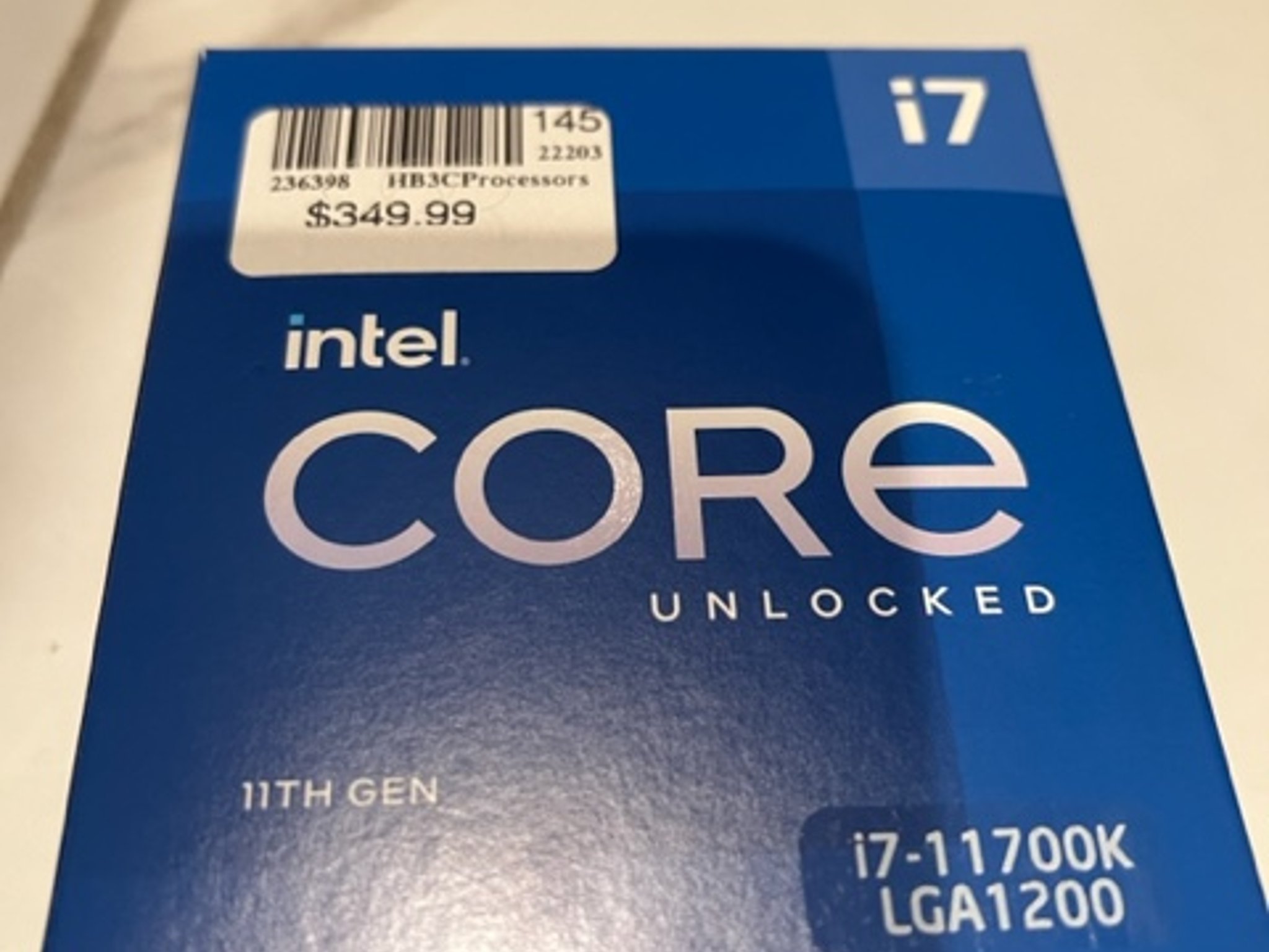 Intel® Core™ i7-11700K Processor 16M Cache, up to 5.00 GHz