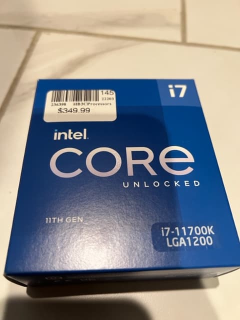Intel® Core™ i7-11700K Processor 16M Cache, up to 5.00 GHz