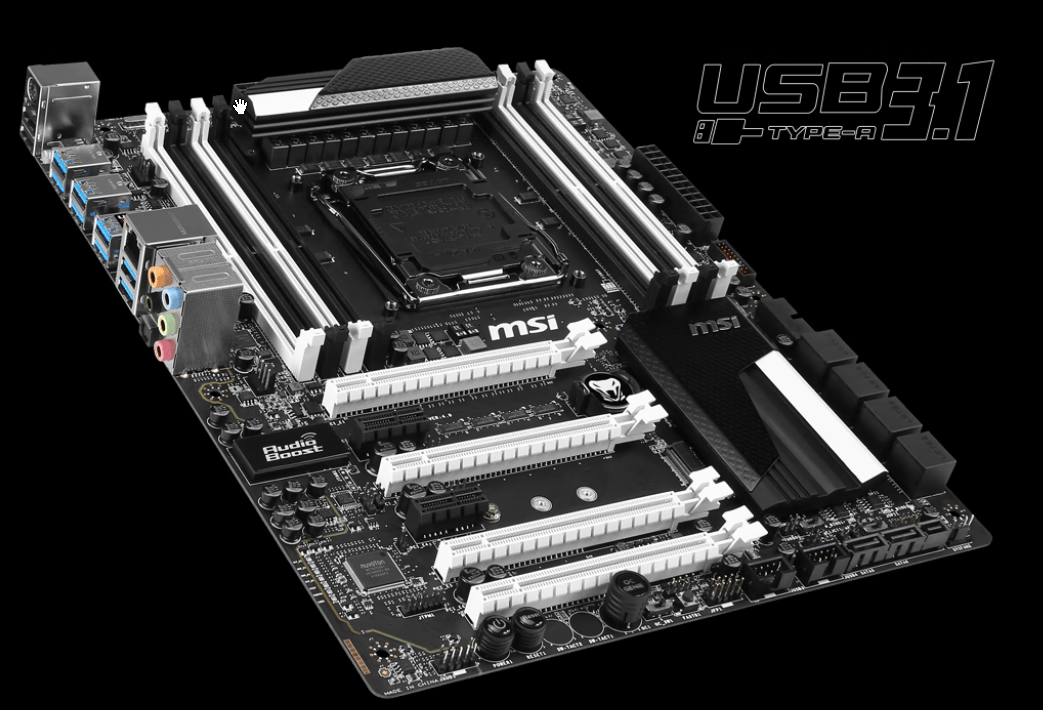 MSI Intel X99A SLI KRAIT Edition Motherboard (LGA 2011-3 socket). “Open-box”, in original retail box
