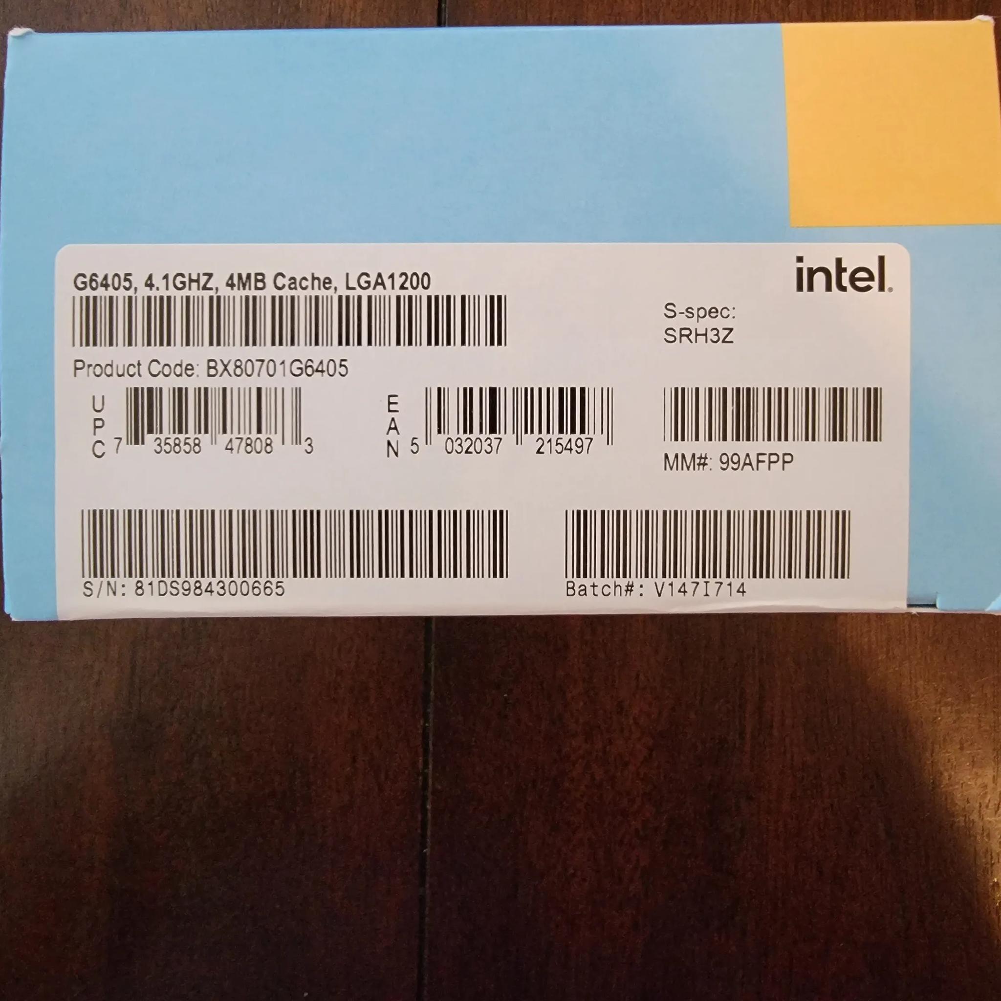 Intel Pentium G6405 - Pentium Gold