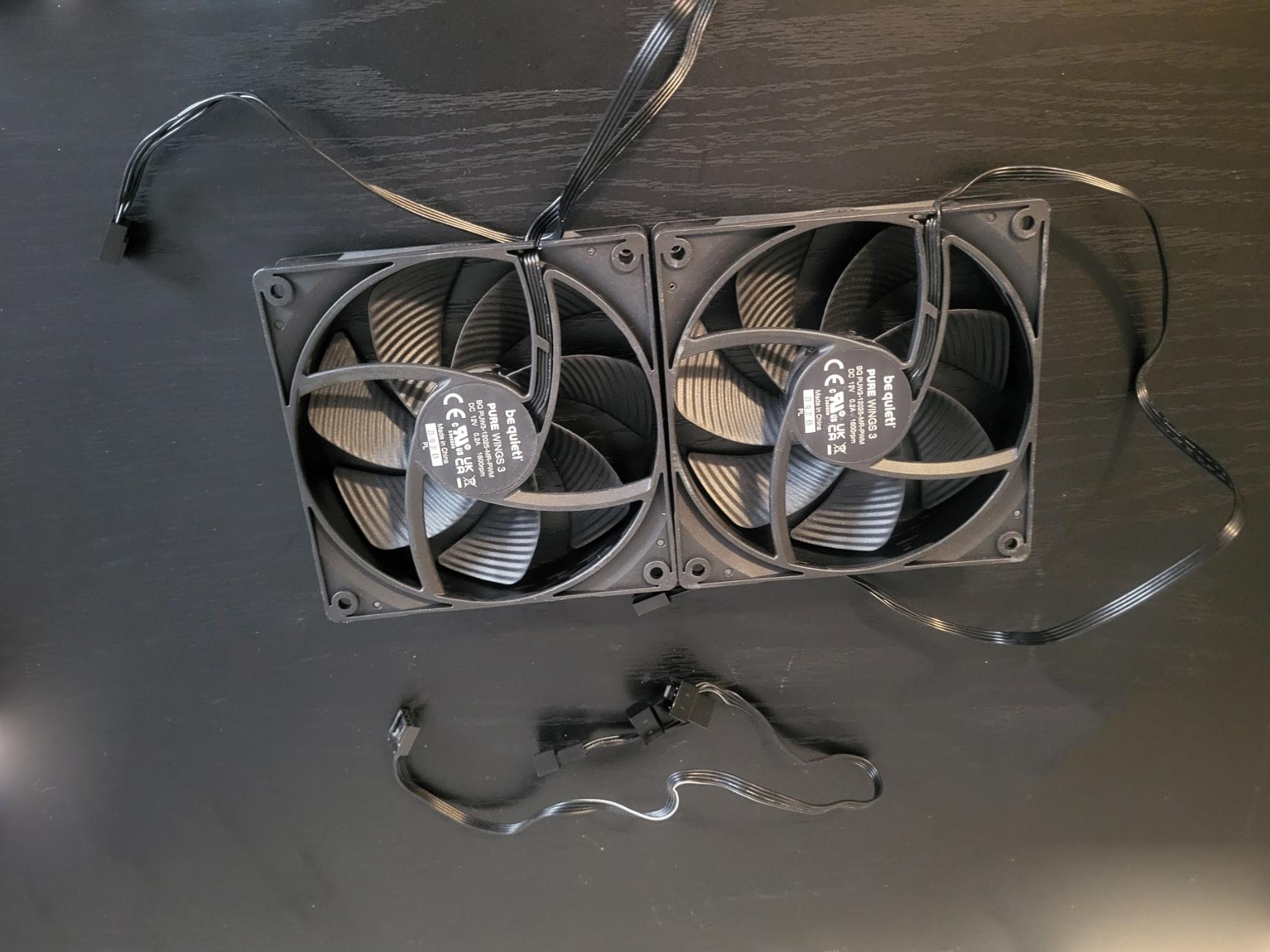 A Pair of Be Quiet 120mm Case Fans