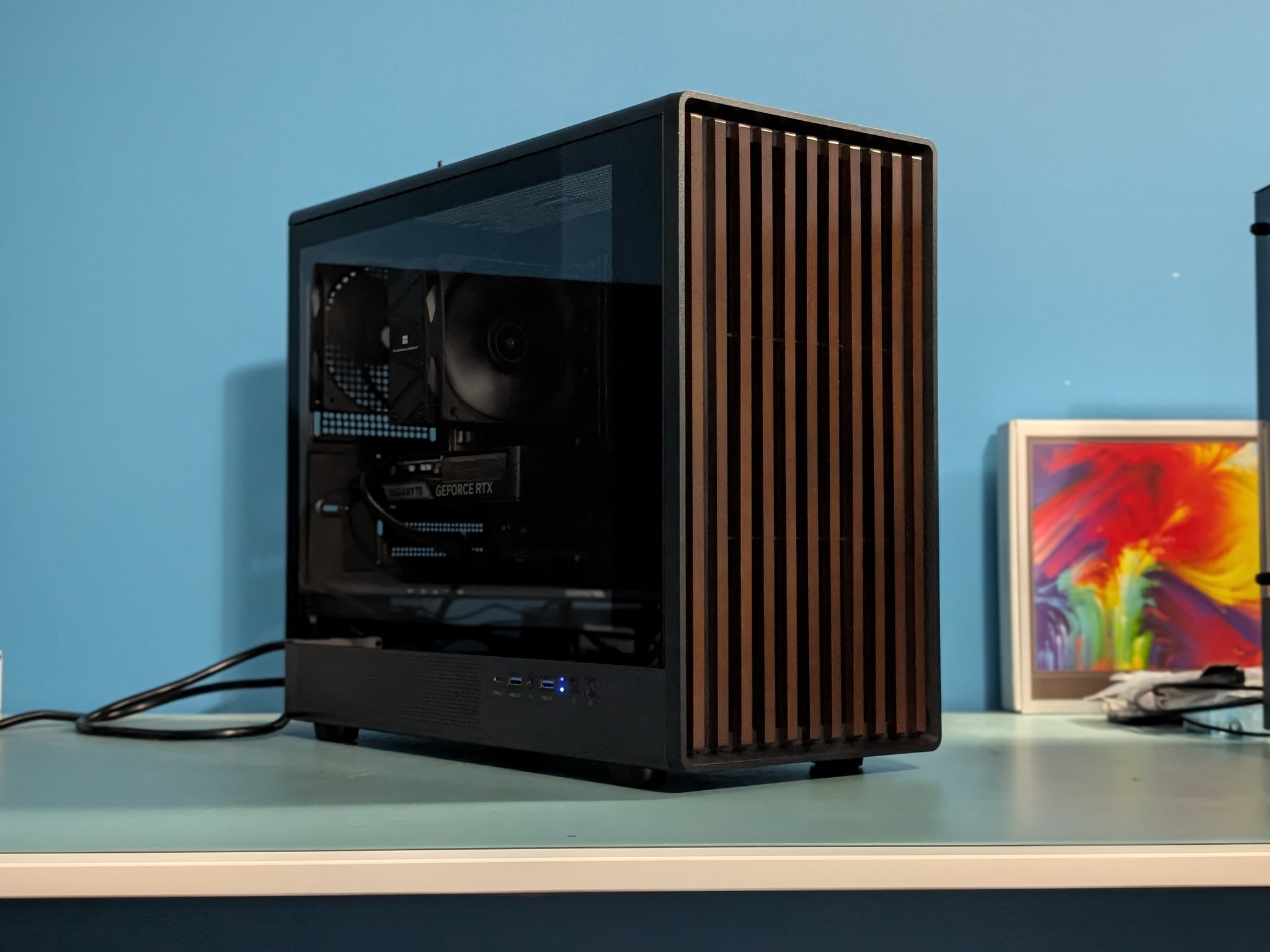 RTX 5060 Ti 16GB Gaming PC – Ryzen 5 7500F | 1440p Ultra | Black & Wood
