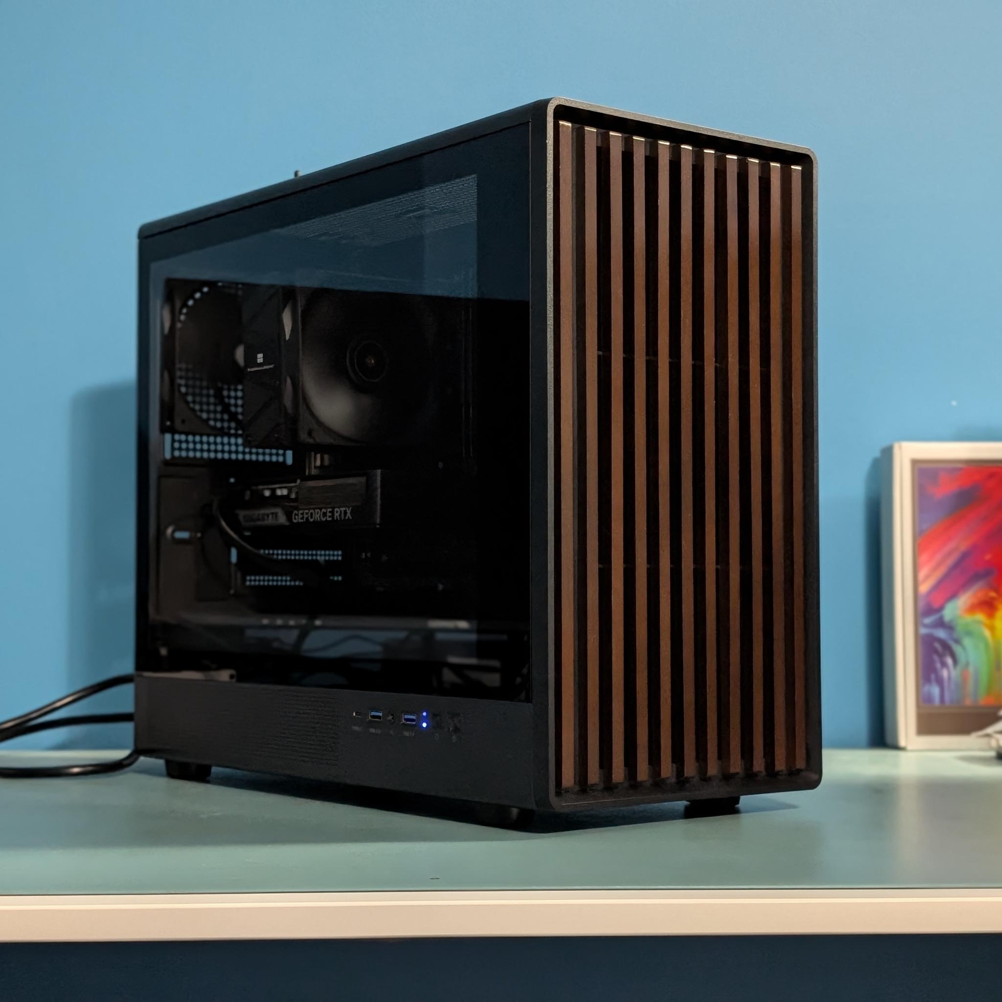 RTX 5060 Ti 16GB Gaming PC – Ryzen 5 7500F | 1440p Ultra | Black & Wood