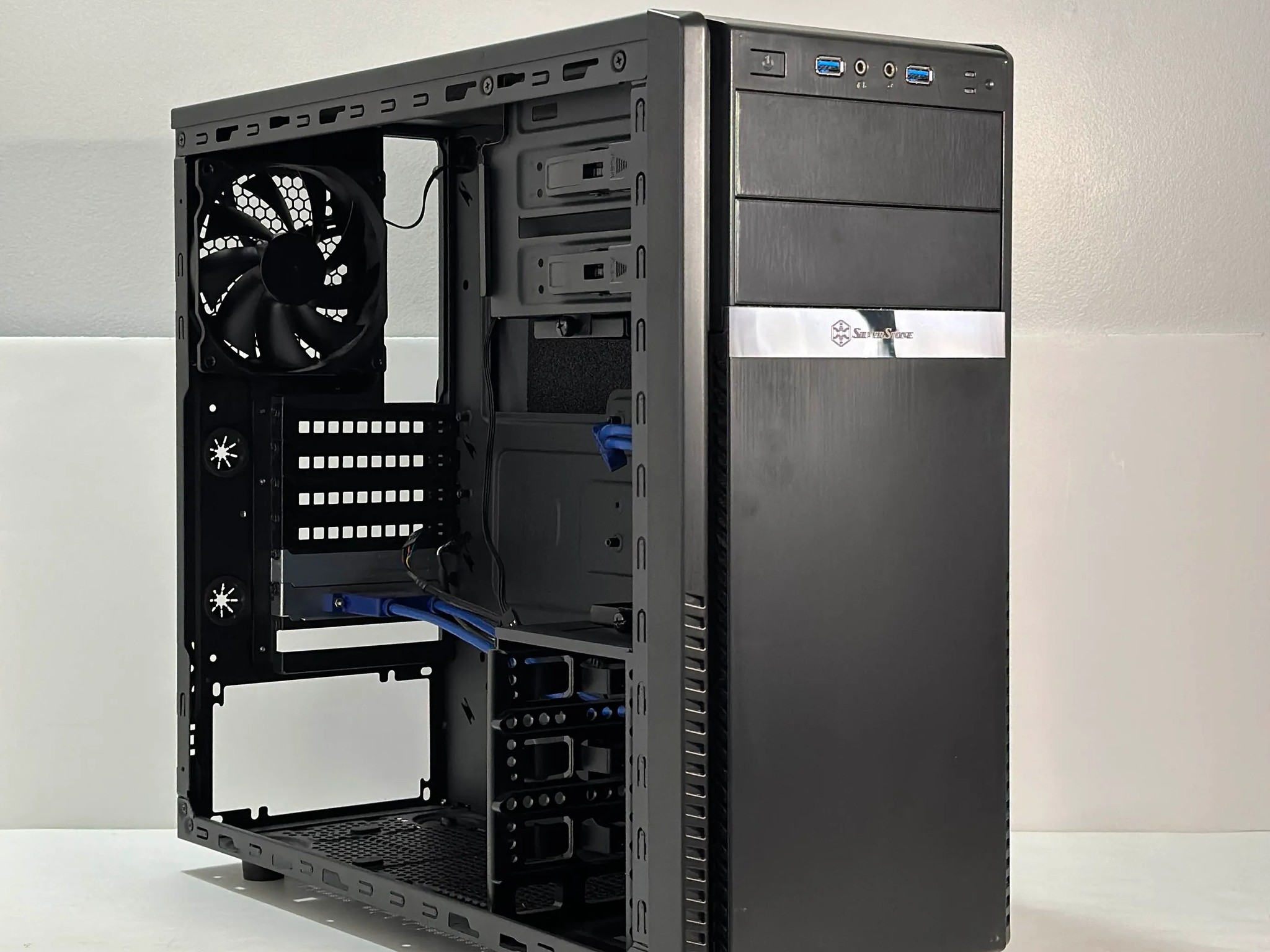 SilverStone Technology PS11 ATX Mid Tower Computer Case W/ 2 120mm Fans