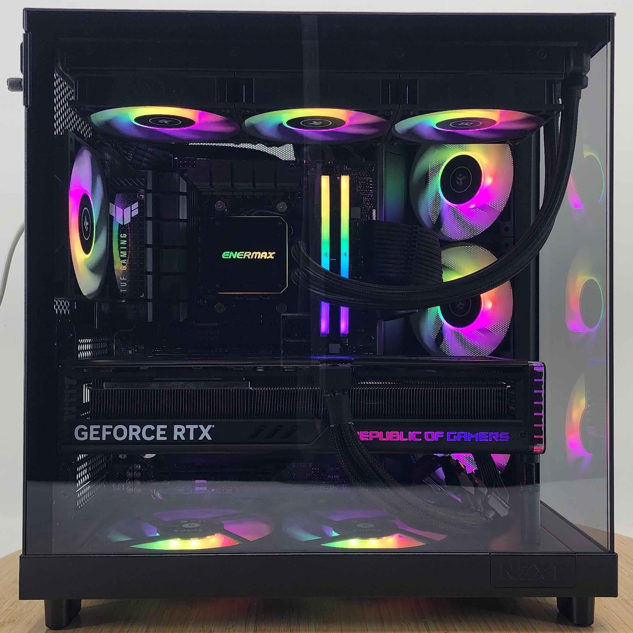Gaming PC Ryzen 7 7800X3D 48GB RAM 2TB SSD RTX 4080 16GB Windows 11 Computer