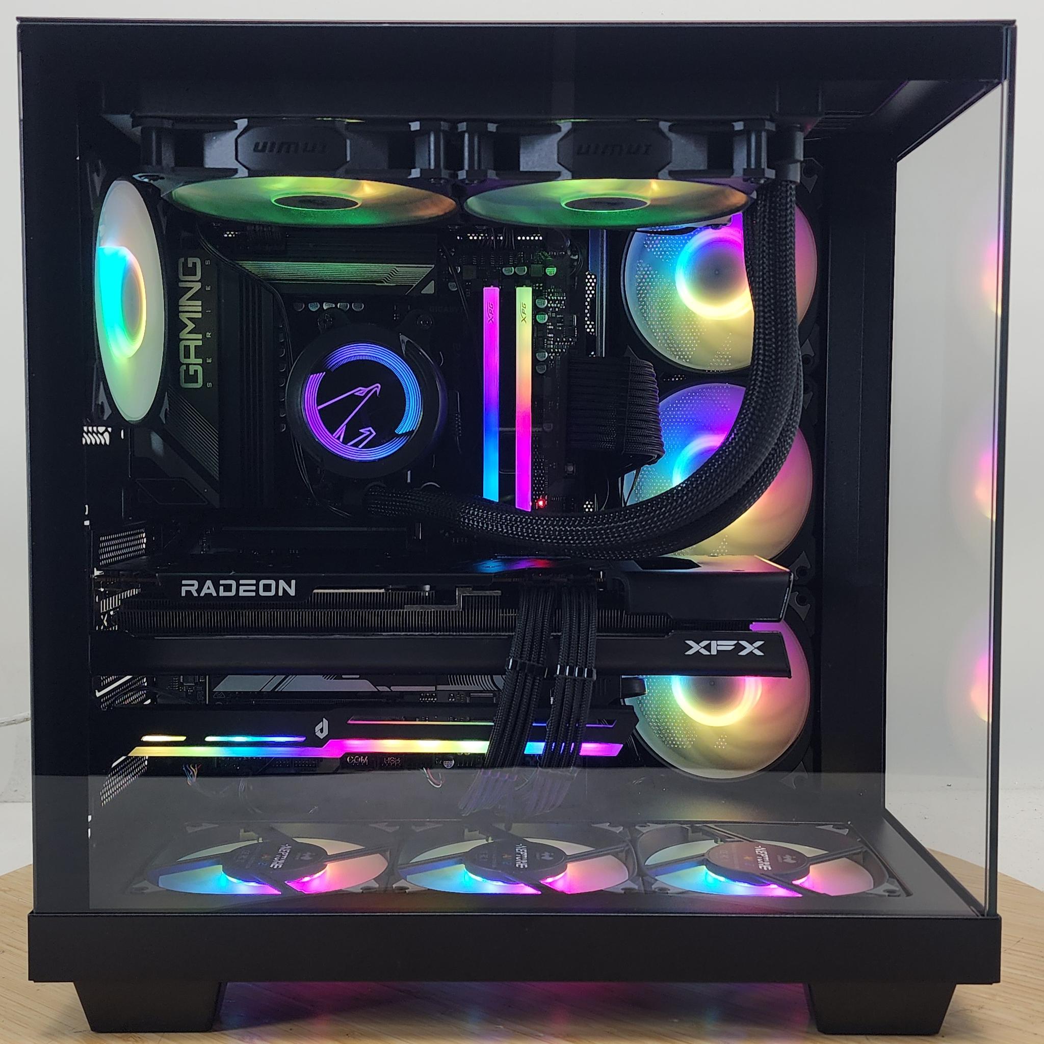 Gaming PC Ryzen 7 7700 32GB RAM 2TB SSD RX 7700 XT 12GB Windows 11 Computer