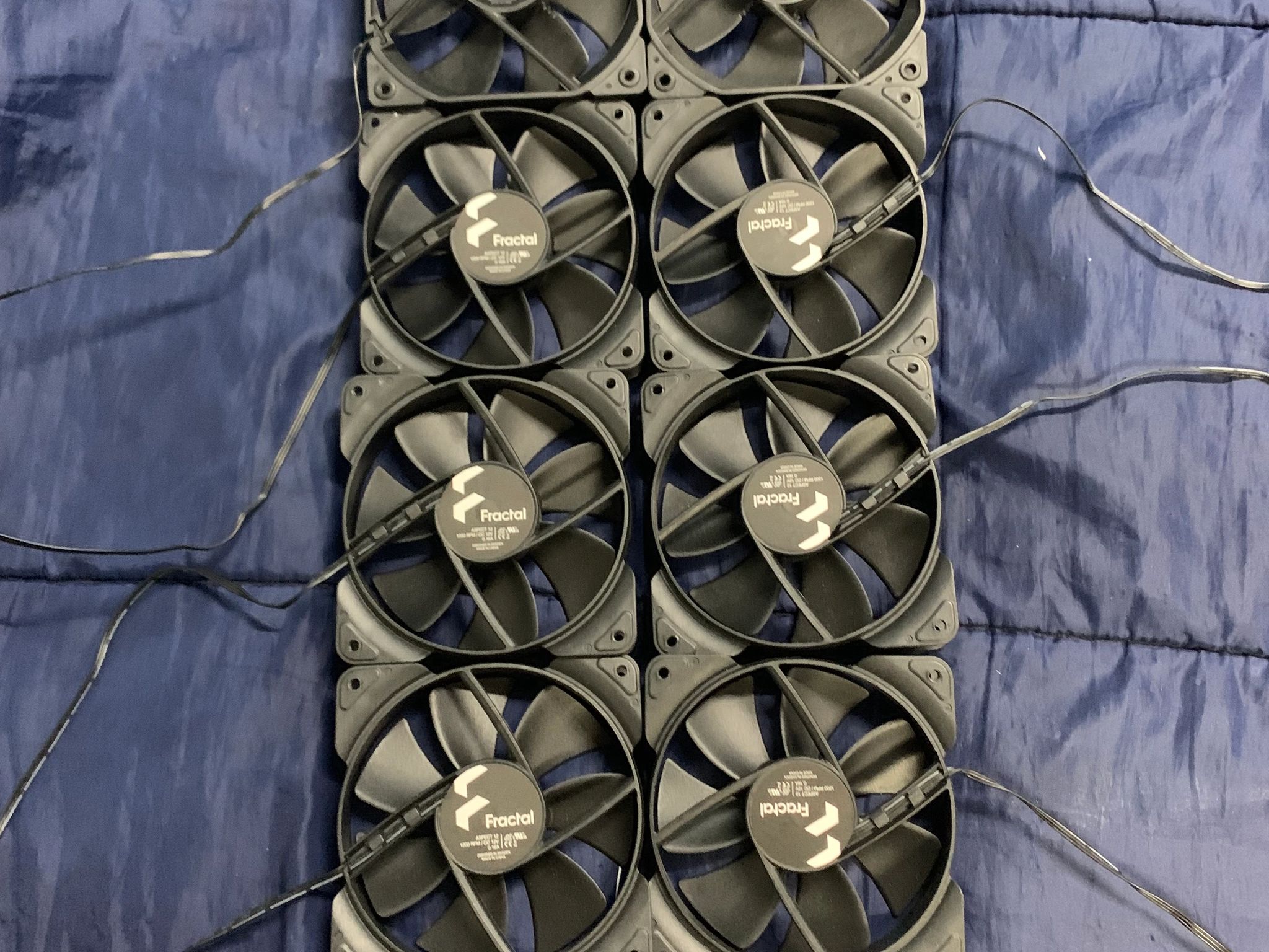 Lot of 3-pin 120mm Fractal Design case fans