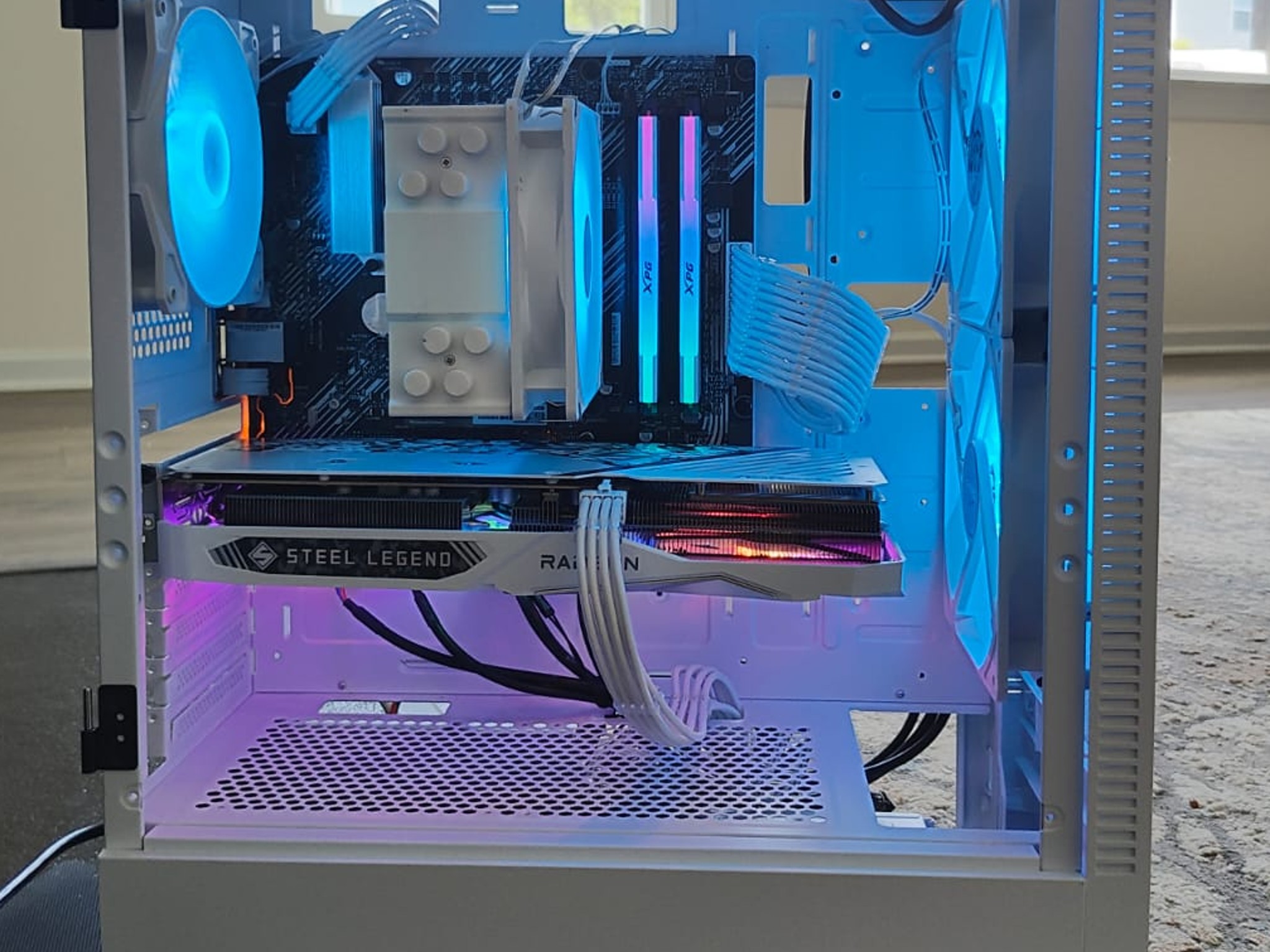 ❄️Ryzen 5 5500 ❄️RX 7600❄️16GB RAM❄️512GB SSD❄️WIFI | MID-RANGE RGB WHITE GAMING PC