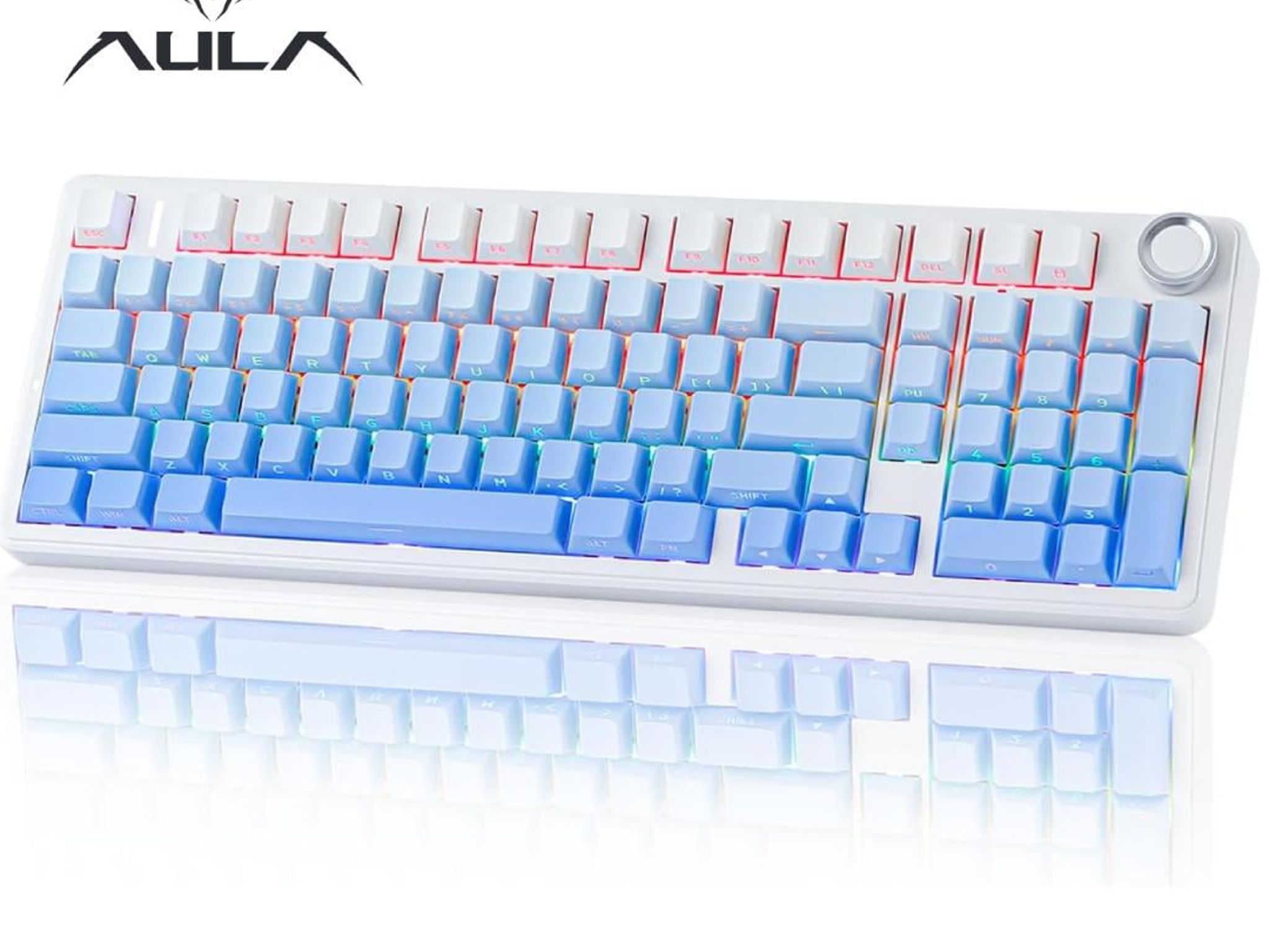 $30 OFF! AULA F99 PRO (BRAND NEW) Blue, Mechanical Keyboard 95% LEOBOG Nimbus V3 Switches w/ Knob