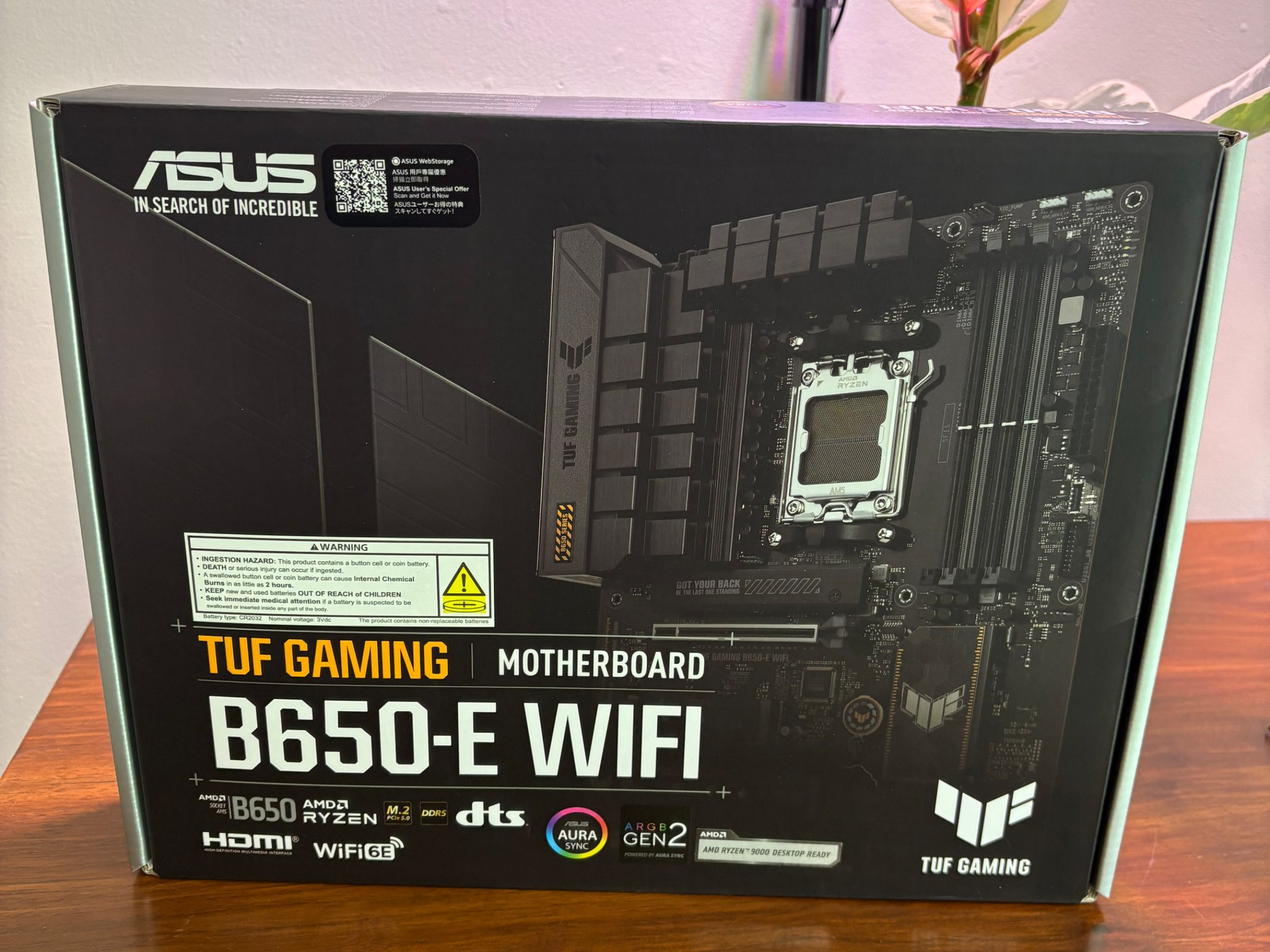 BNIB ASUS TUF Gaming B650-E WIFI Motherboard – AM5 – PCIe 5.0 – DDR5 – WiFi 6E