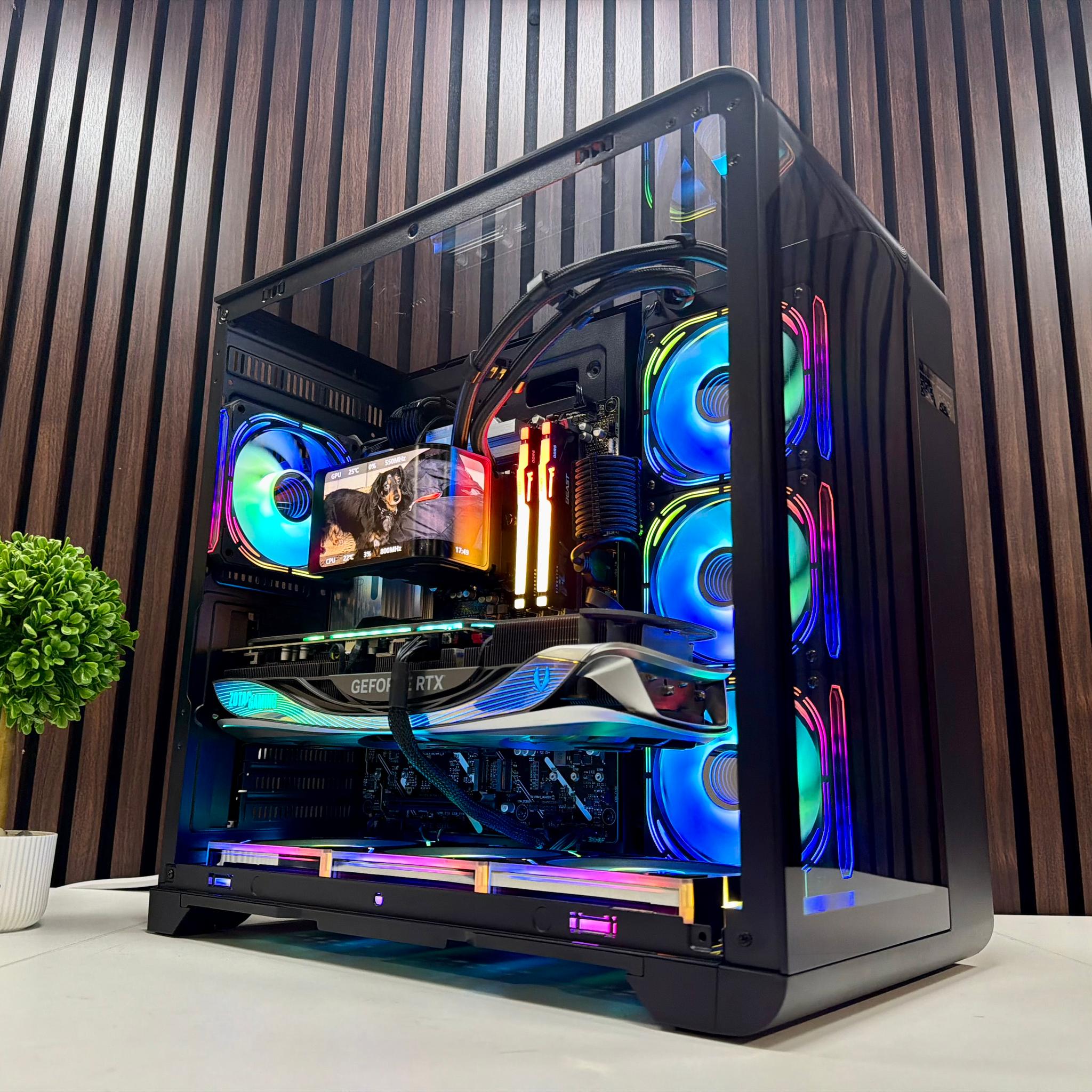 RTX 4080 | Intel Ultra 9 285k | 32GB DDR5 | 2TB M.2 | 1000 Watt Gold PSU | LCD AIO