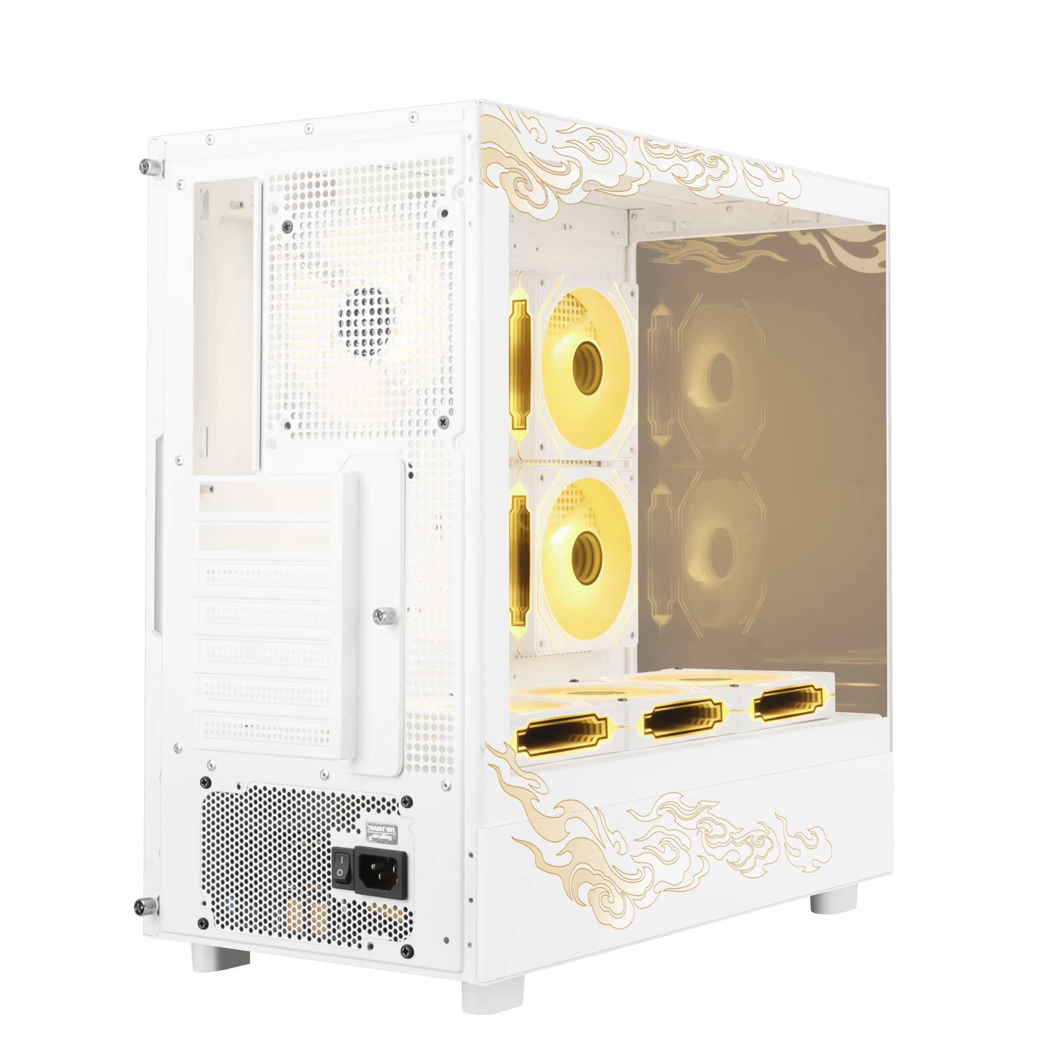 SEGOTEP Endura Pro+ | 🐉🌟LOONG/DRAGON Edition🌟 🐉 | ATX CASE |360mm AIO Support | 6 ARGB FAN INCLUDED