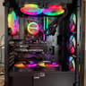 Awesome Black Custom 1080p Ultra Gaming PC: RTX 5060, 1Tb NVMe, 16GB DDR4, AIO, 8 Case Fans