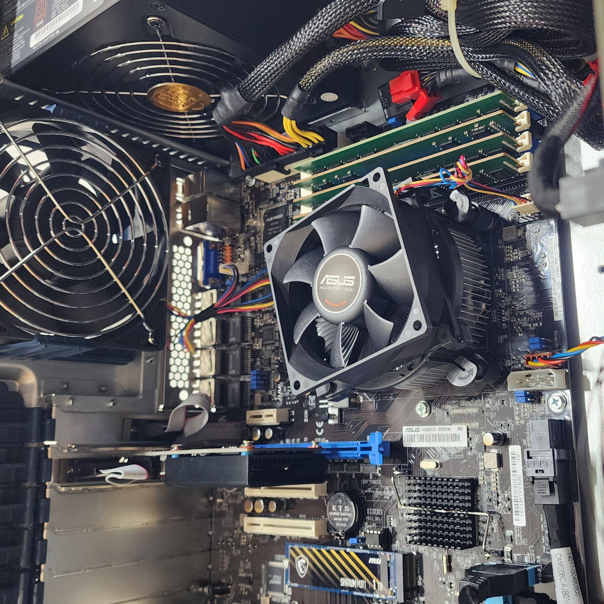 Gaming PC Xeon E3-1280 V6 16GB RAM 1TB SSD + 8TB HDD GT 710 1GB Win11 Computer