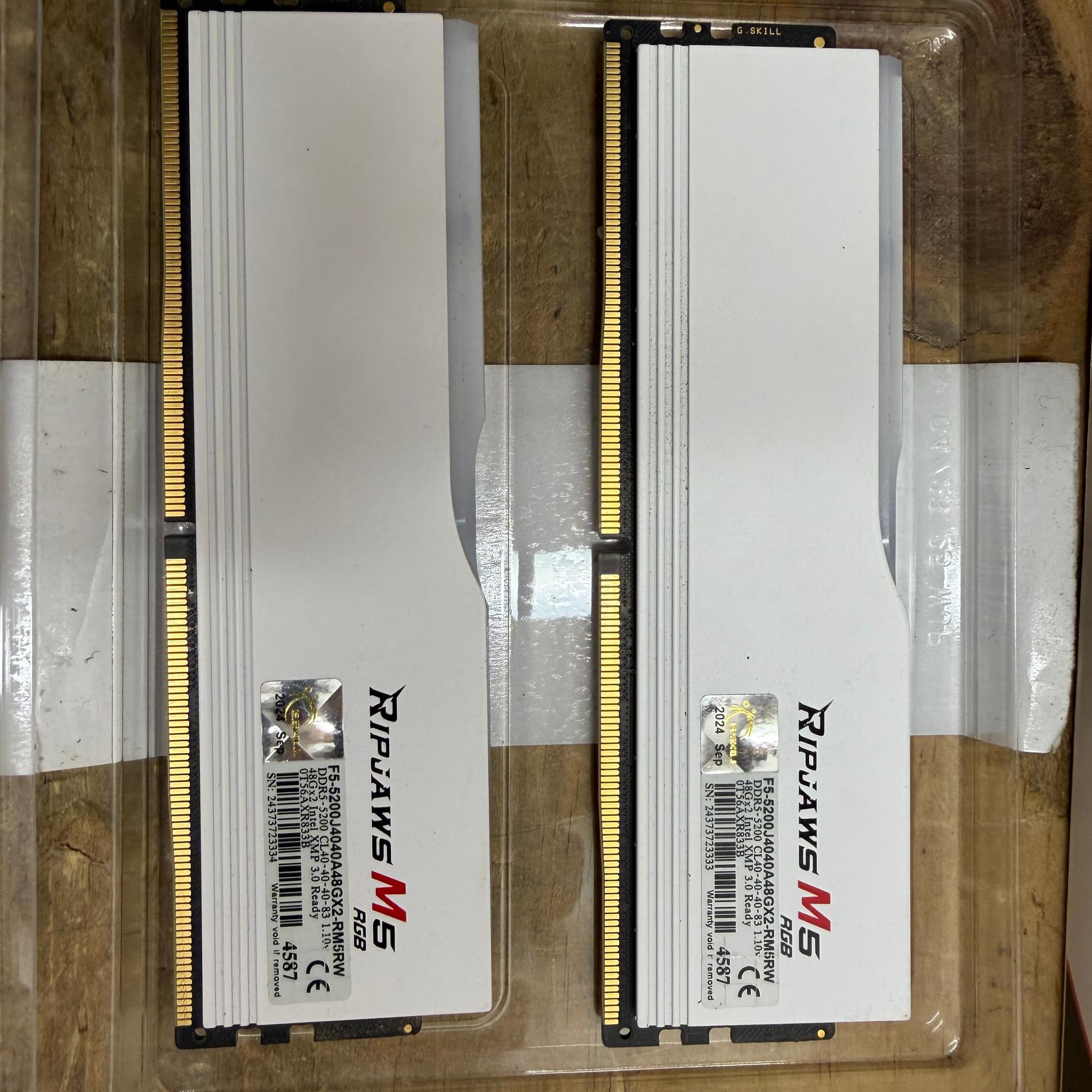 96GB Gskill RIPSAW M5 RGB 5200