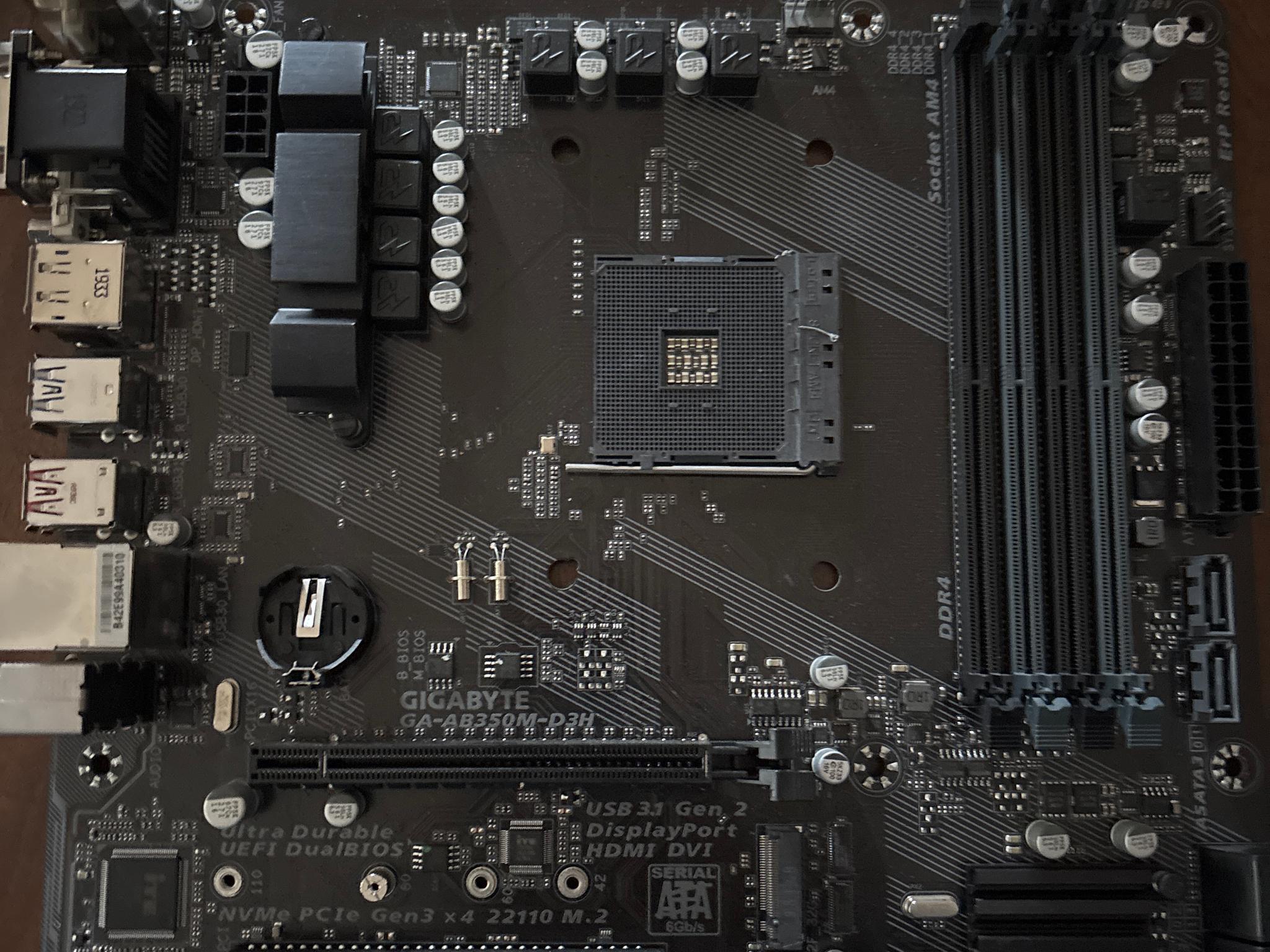 GIGABYTE  GA-AB350M-D3H AM4 MOTHERBOARD