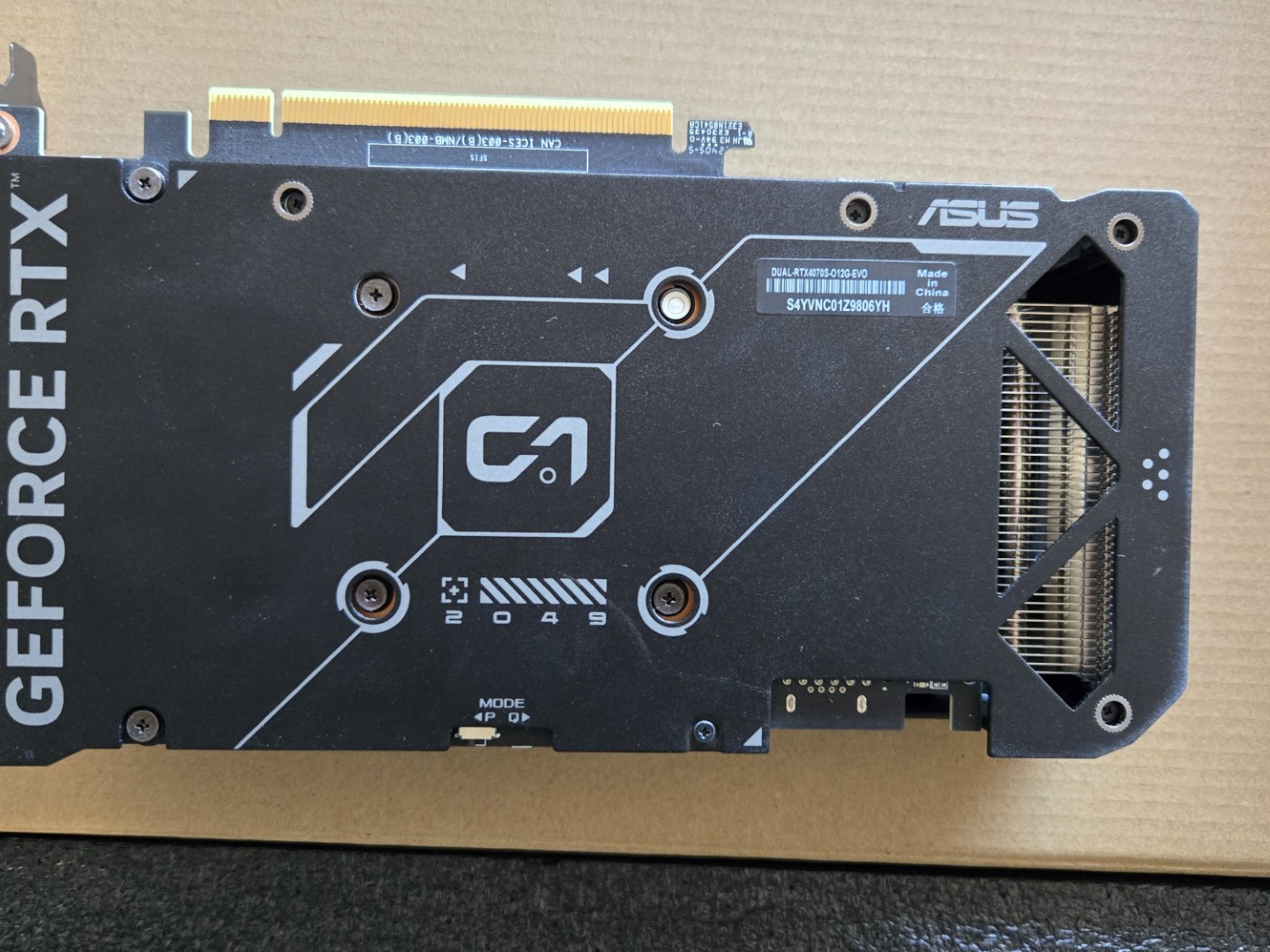 Asus DUAL EVO OC GeForce RTX 4070 SUPER
