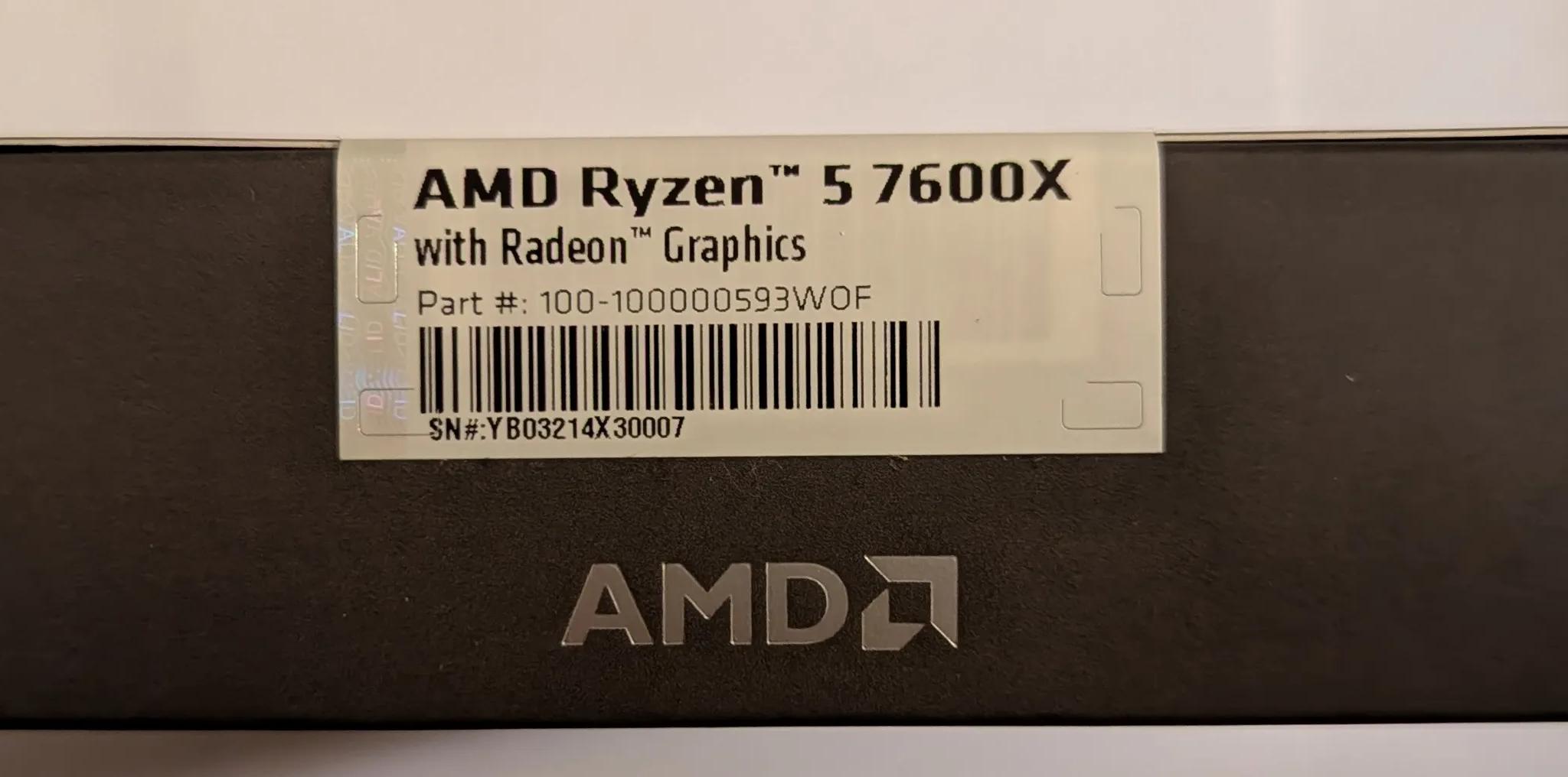 AMD Ryzen 5 7600X + MSI Pro B650-S WIFI + G.Skill Flare X5 32GB DDR5 6000MT/s Bundle All Brand New