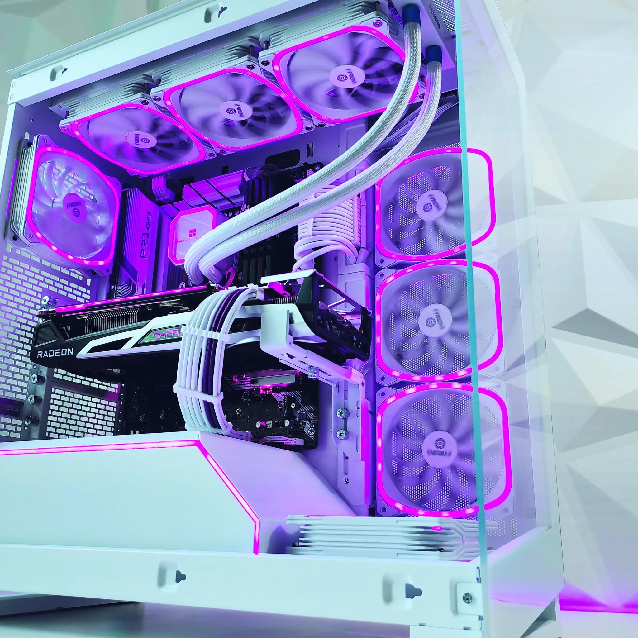 👑❄️Liquid Cooled  Gaming PC🟣AMD RX 6900 XT 16GB🟣Intel i7 12700KF 12 core🟣32GB DDR4🟣1TB
