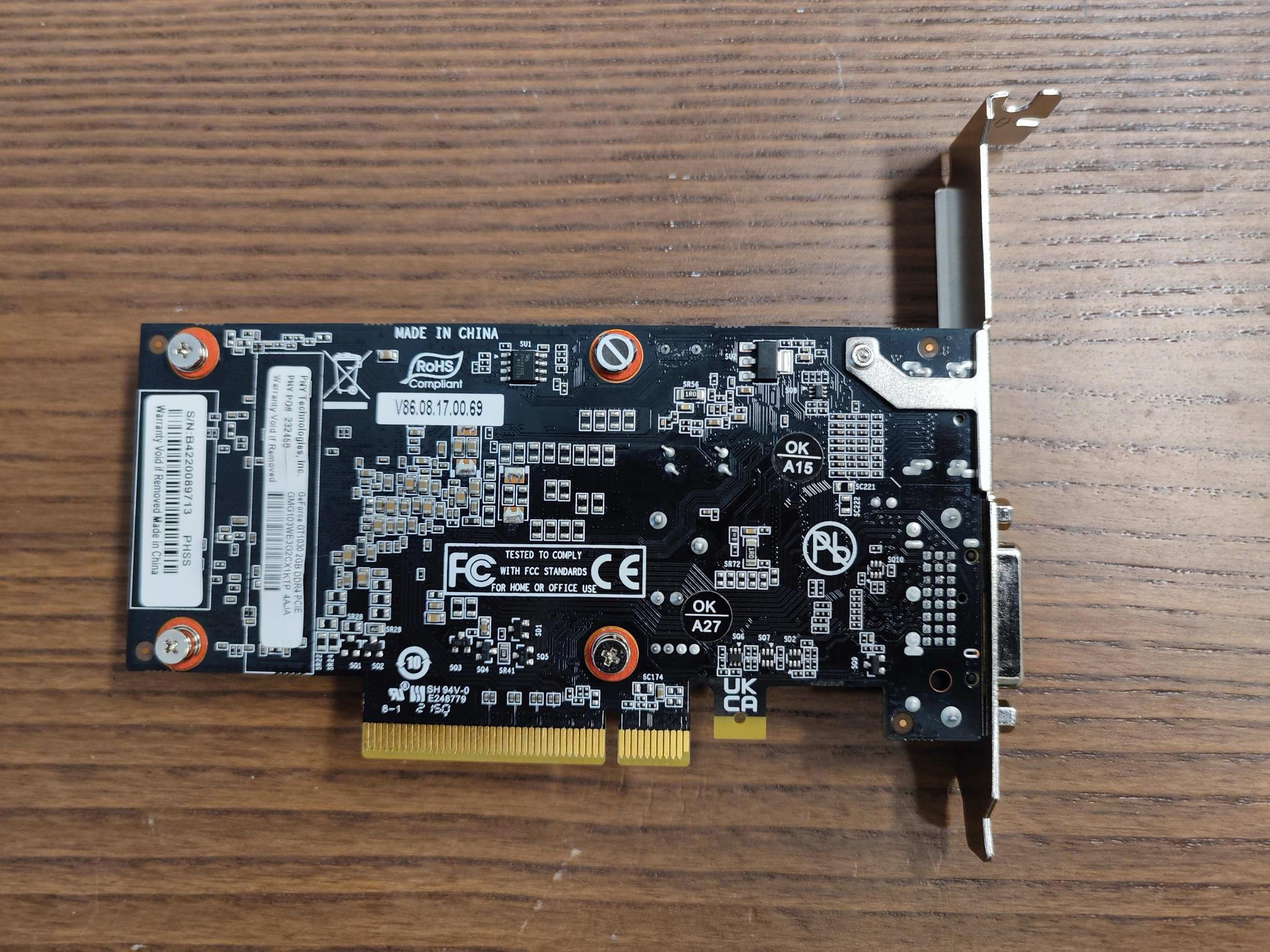 PNY GTX 1030 2GB GPU