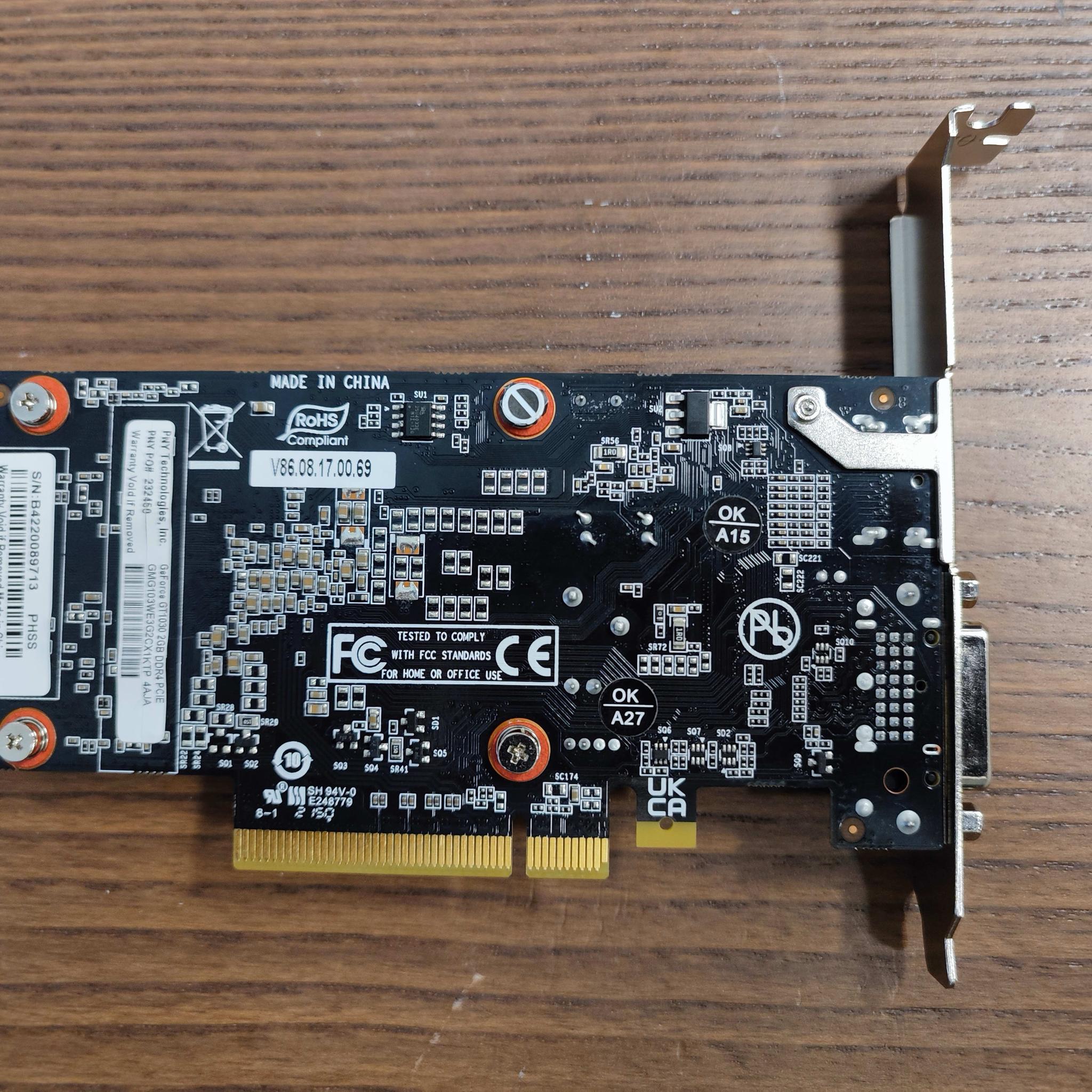 PNY GTX 1030 2GB GPU