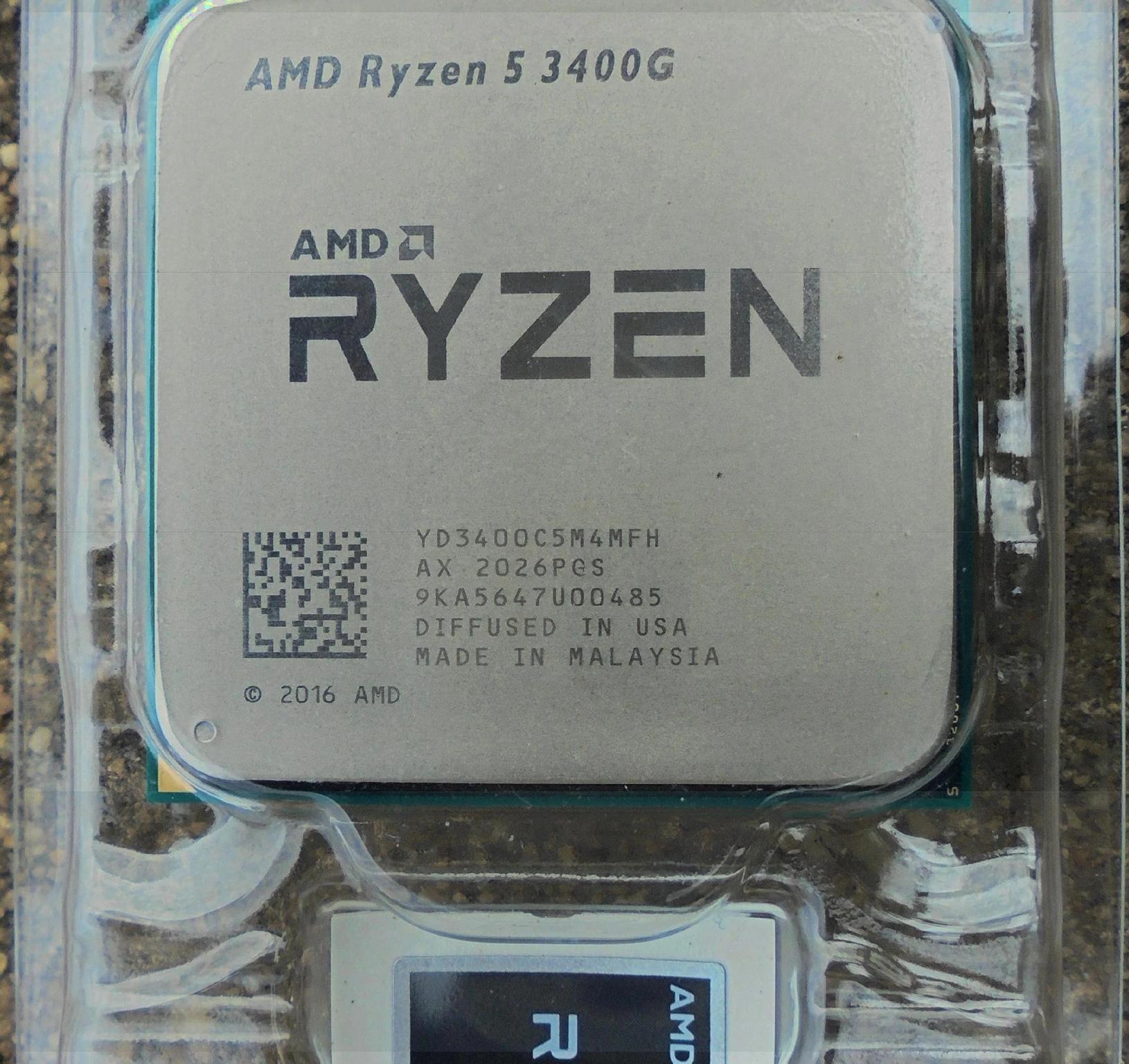 AMD Ryzen 5 3400G 4C/8T 3.7 GHz Processor with Radeon Vega 11 Graphics