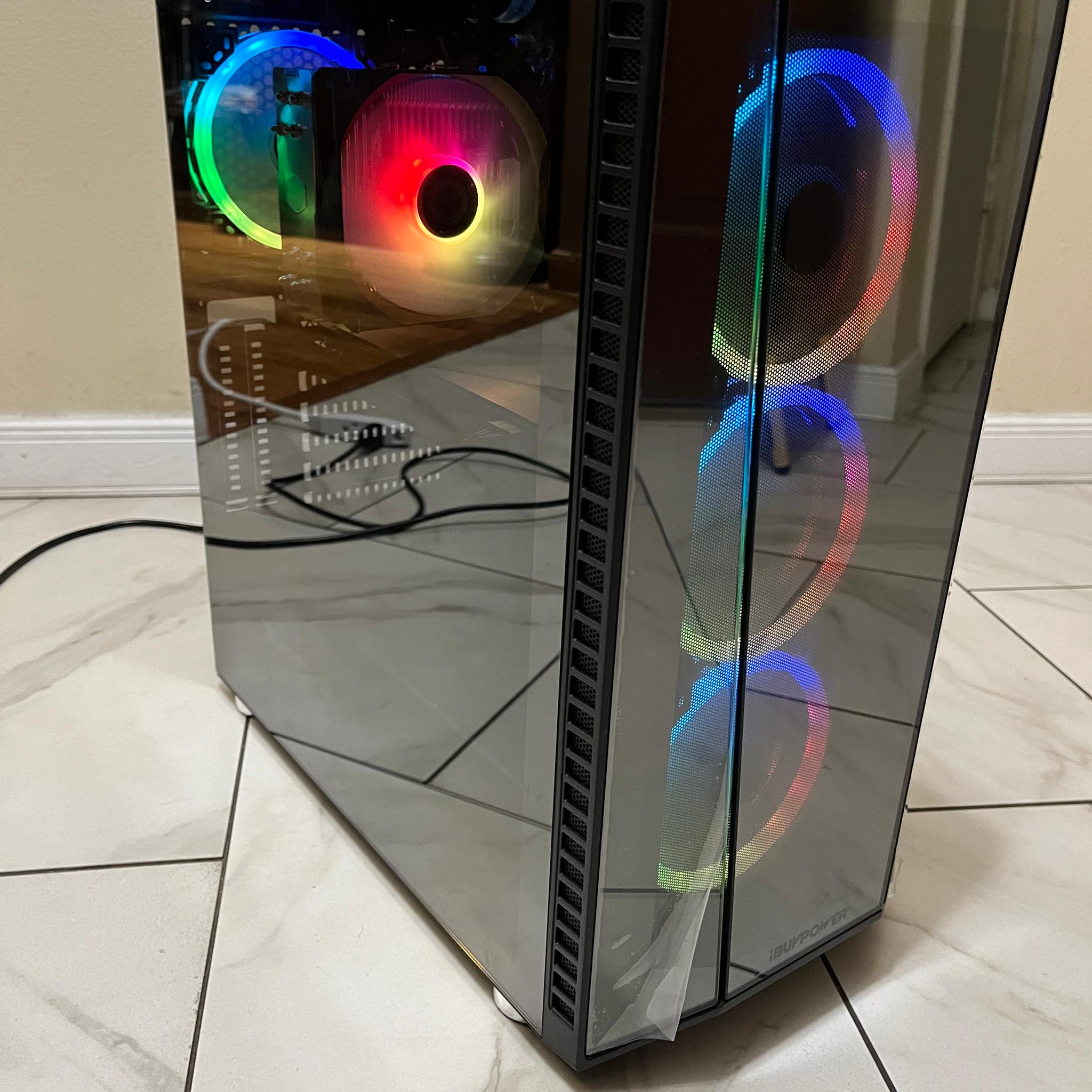 🟠🔥NVIDIA GTX 1080, Intel i7-7700, 16GB RAM, 1 TB Storage, High Performance Gaming PC w/ RGB Remote