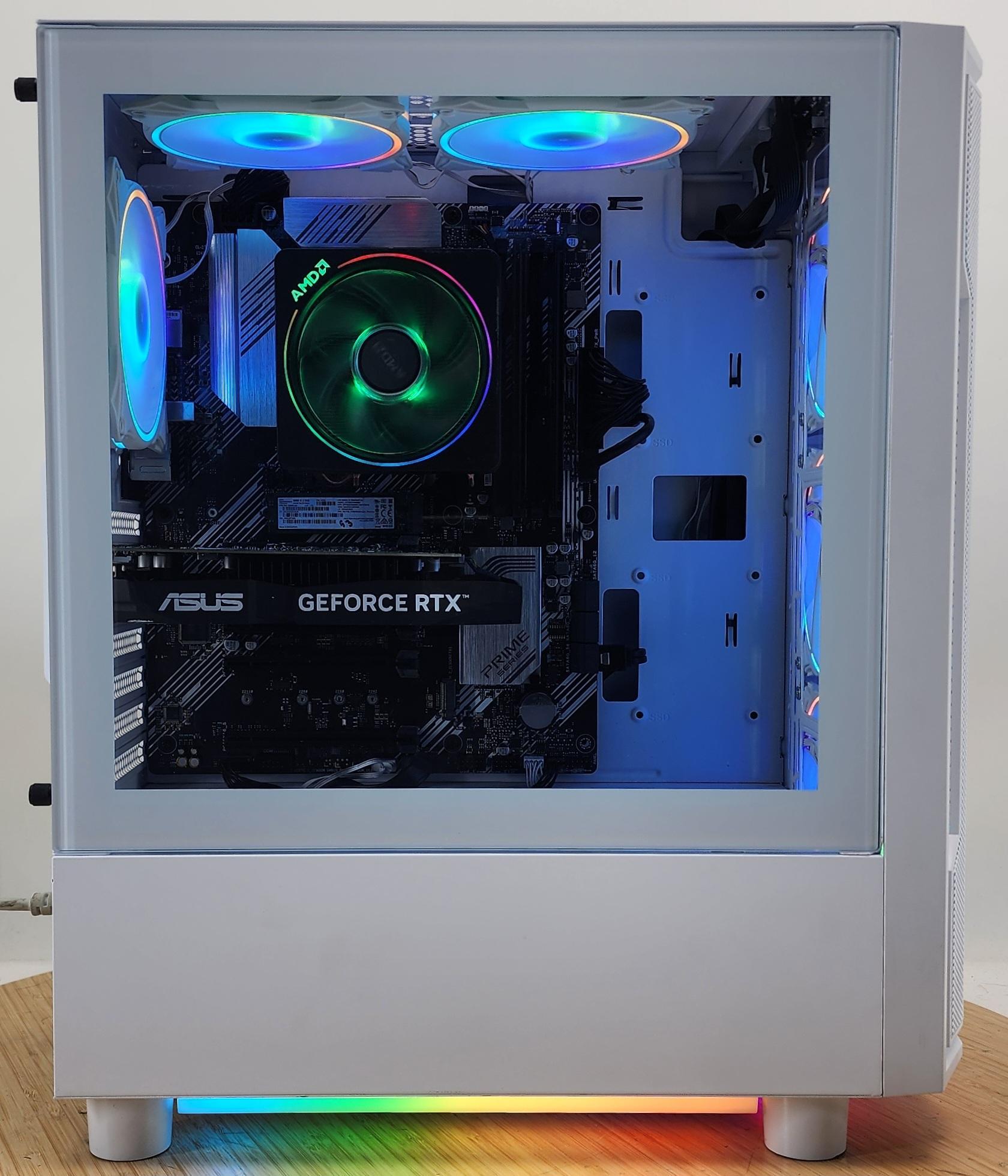 Gaming PC Ryzen 5 5500 16GB RAM 256GB SSD + 1TB HDD RTX 3050 6GB Win11 Computer