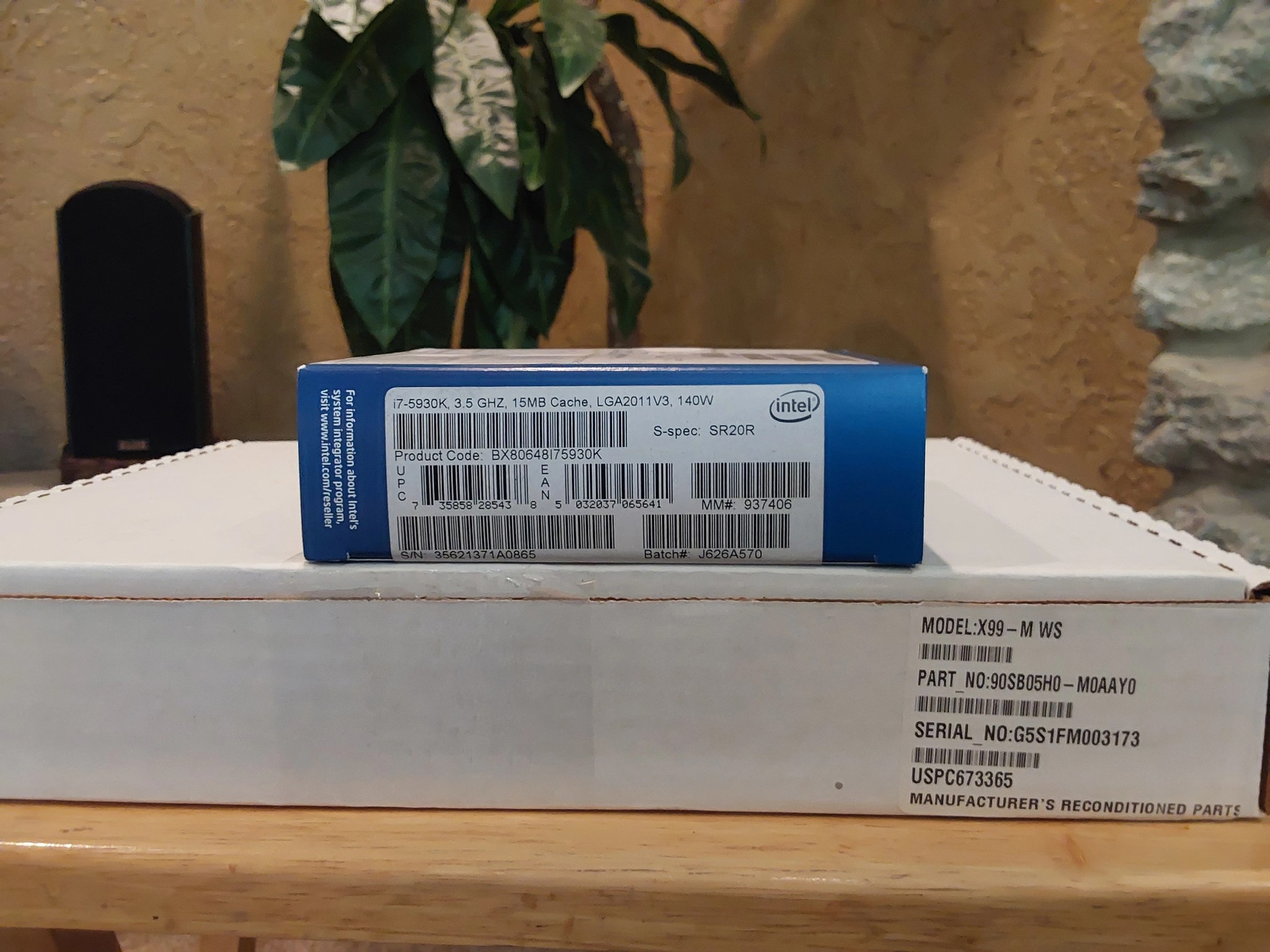 Combo Deal: Asus X99M-WS Motherboard & Intel i7 5930K Haswell-E CPU (Used)