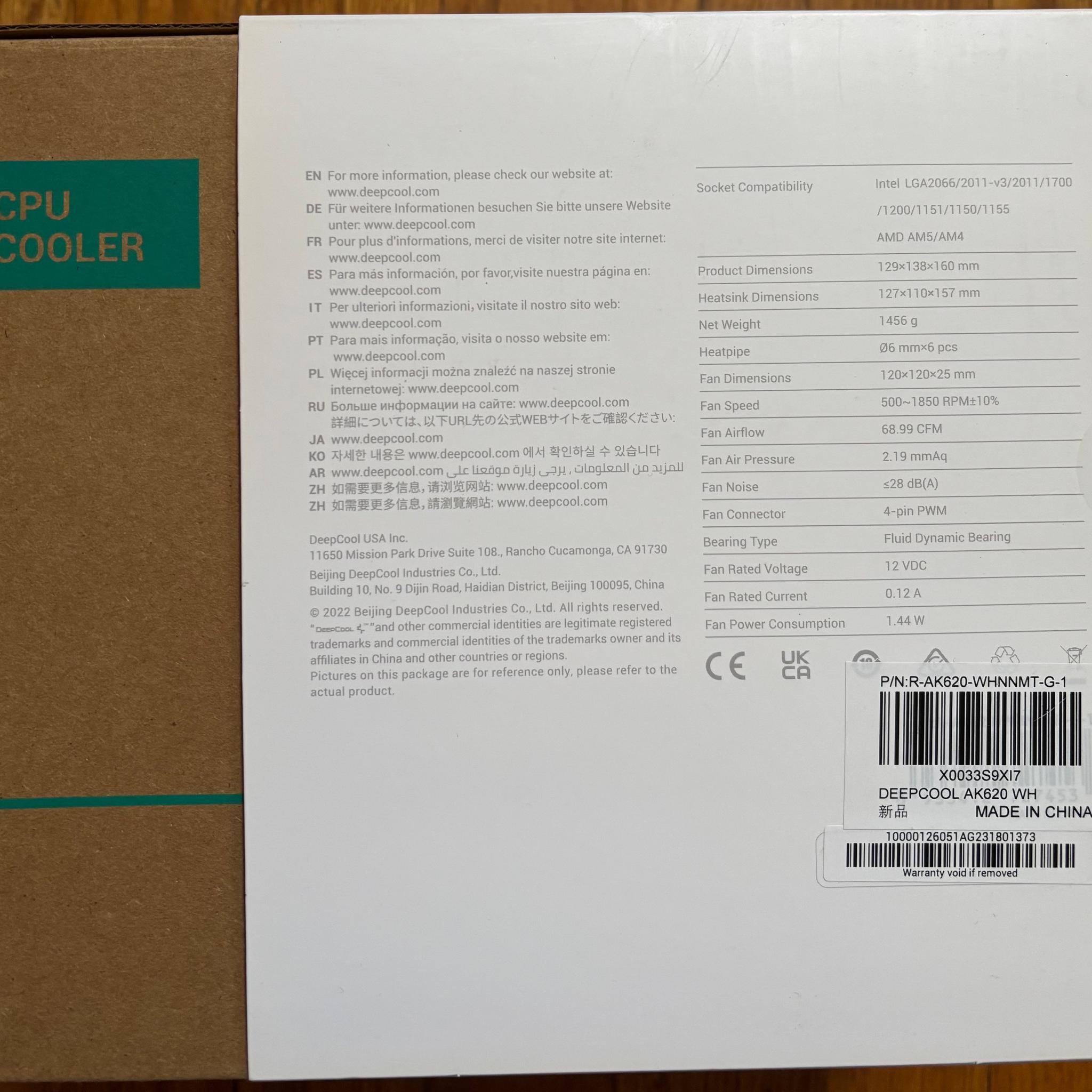 Deepcool AK620 WH