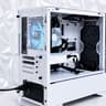 Custom White Gaming PC Build RX 570