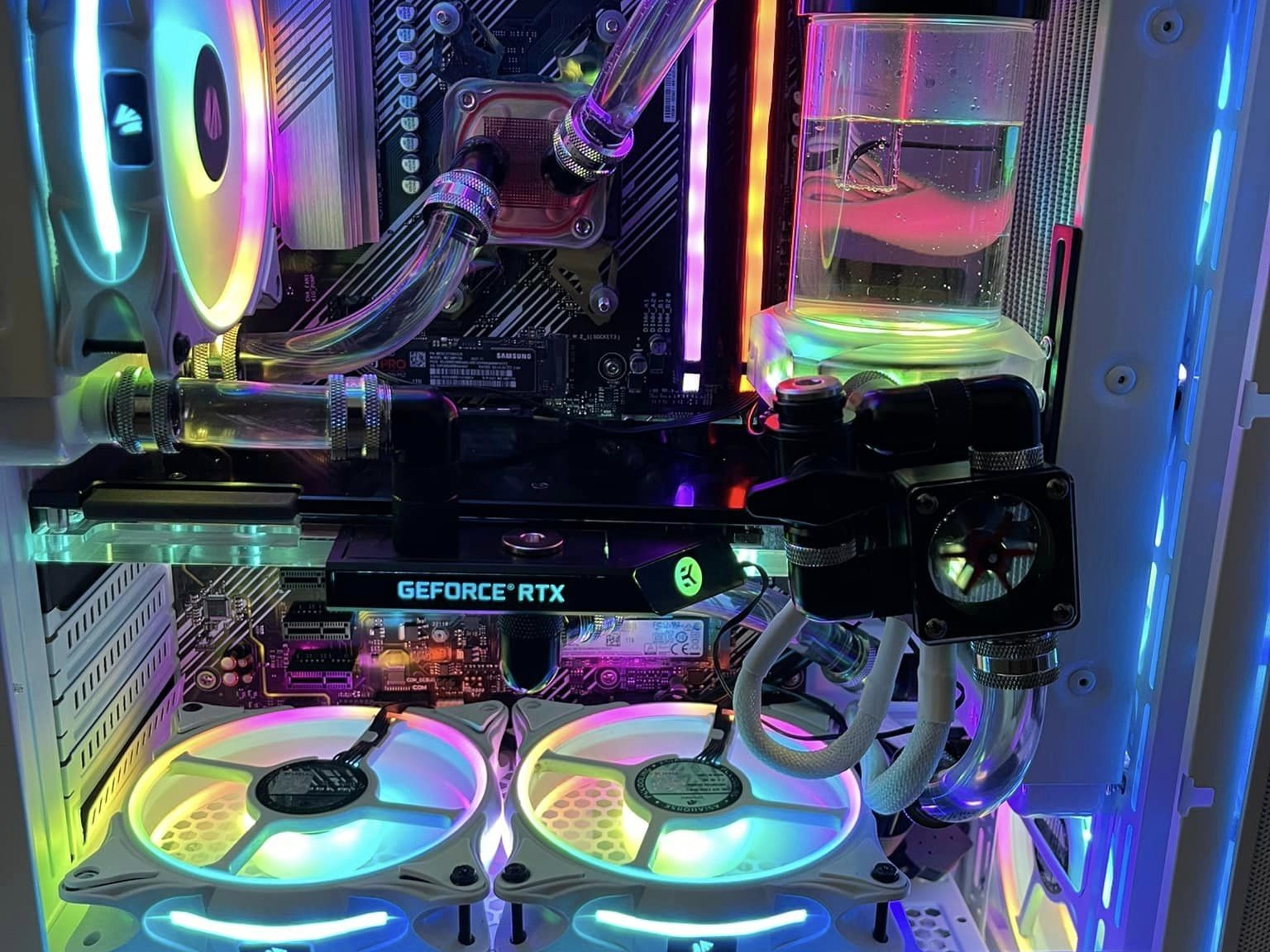 Custom water cooled AMD PC with water cooled 2070 Super