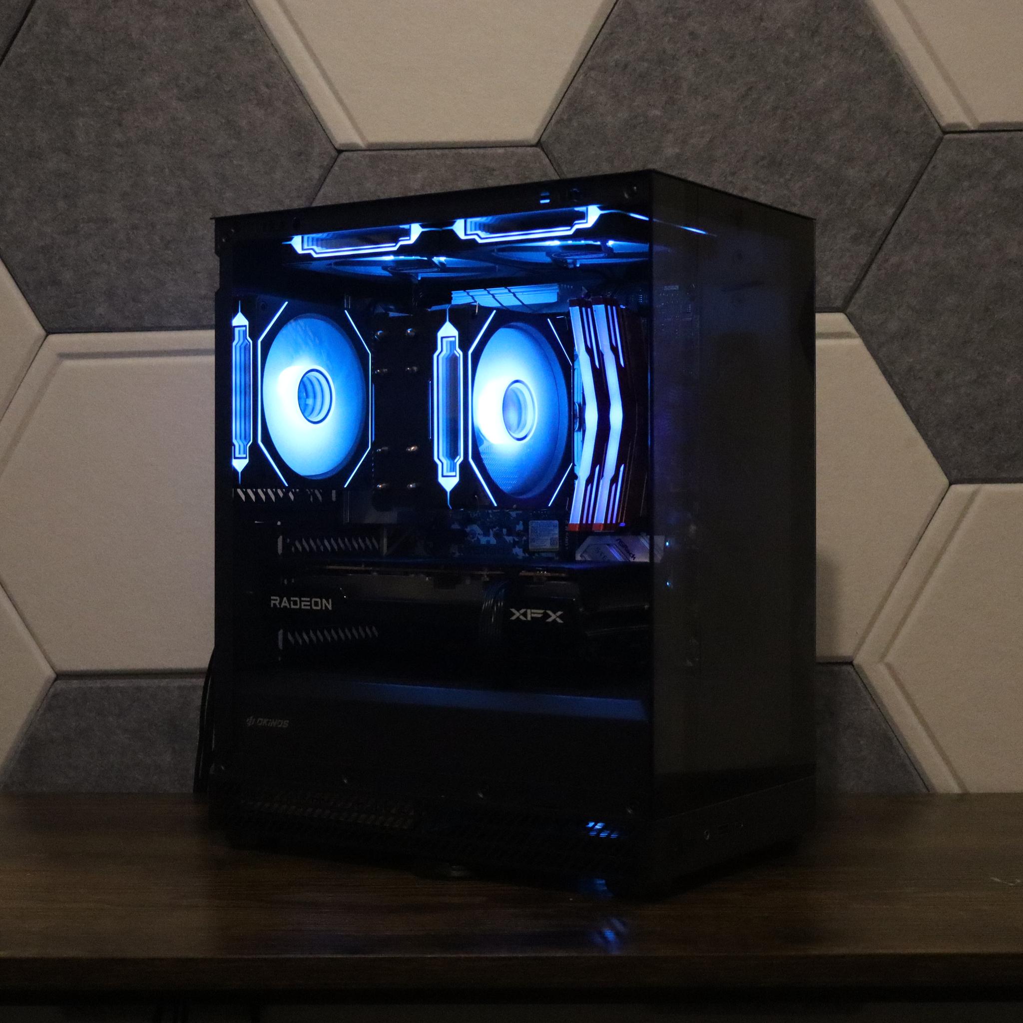 Radeon RX 6650 XT Custom Gaming PC - Ryzen 5 5600X, 16GB RAM, 512GB NVMe SSD - Windows 11 + wifi
