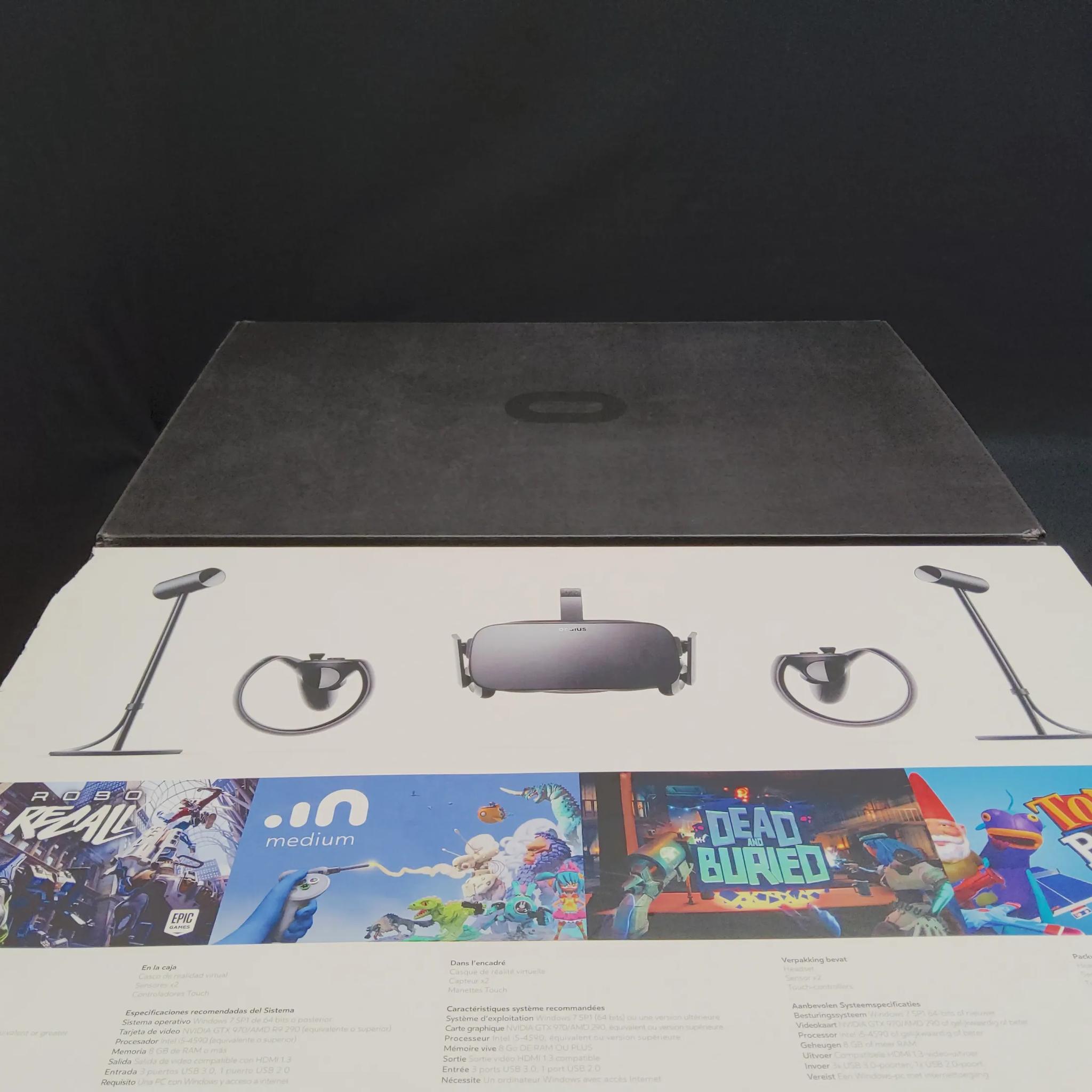 Oculus Rift Bundle 2 Touch controllers 2 Tracking Sensors with Original Box