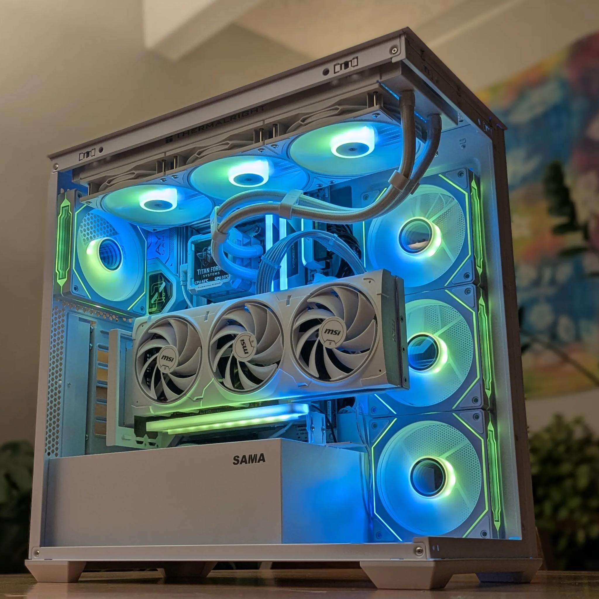 🐺 Wulfric | 5080 | 9800X3D | Whiteout Gaming Beast | 32GB DDR5 | 2TB +1 TB NVMe