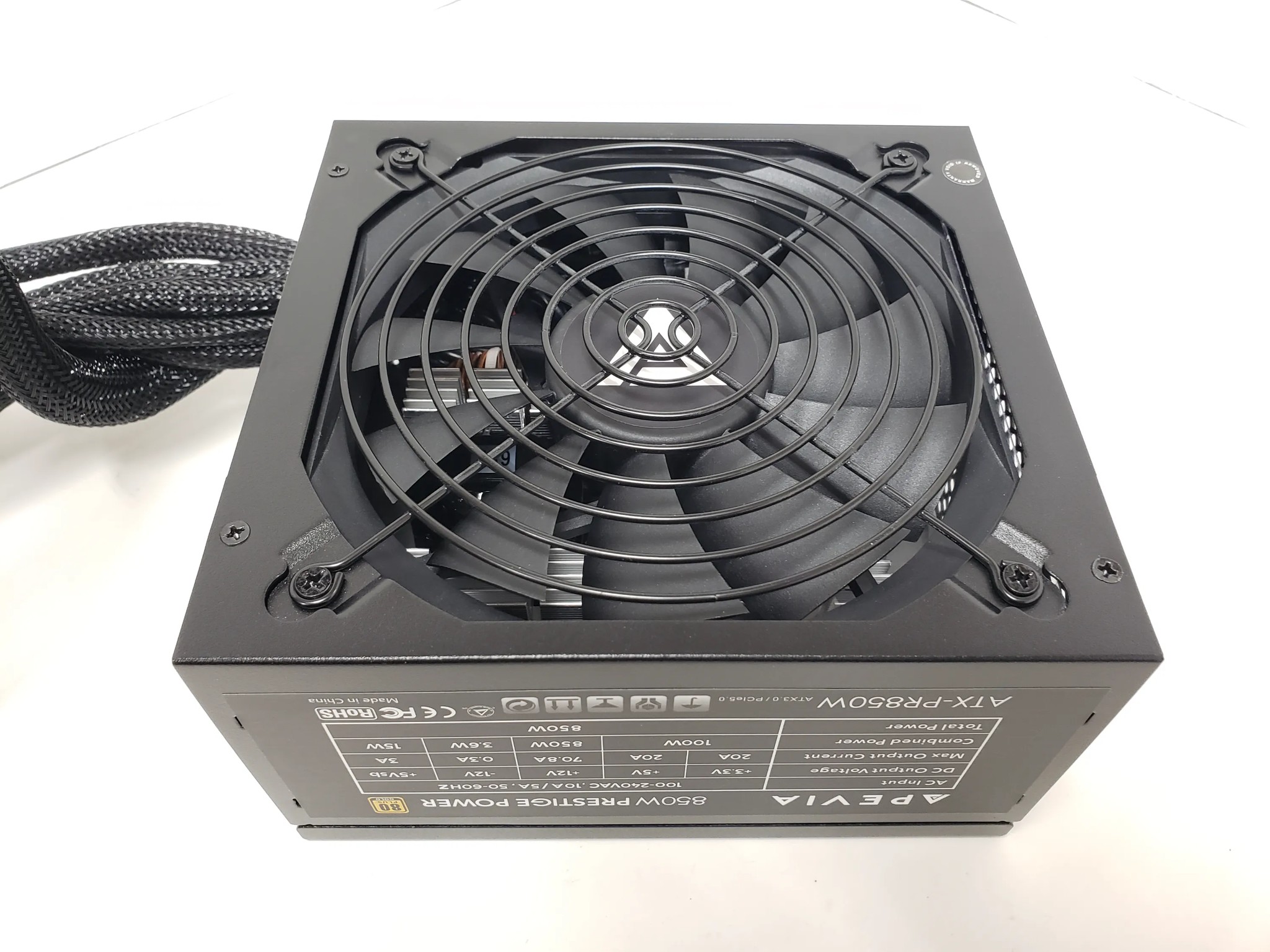 Apevia 850W, 80+G, 600W 12VHPWR, Apevia Prestige Power ATX 3.0/PCIE5.0, ATX power supply