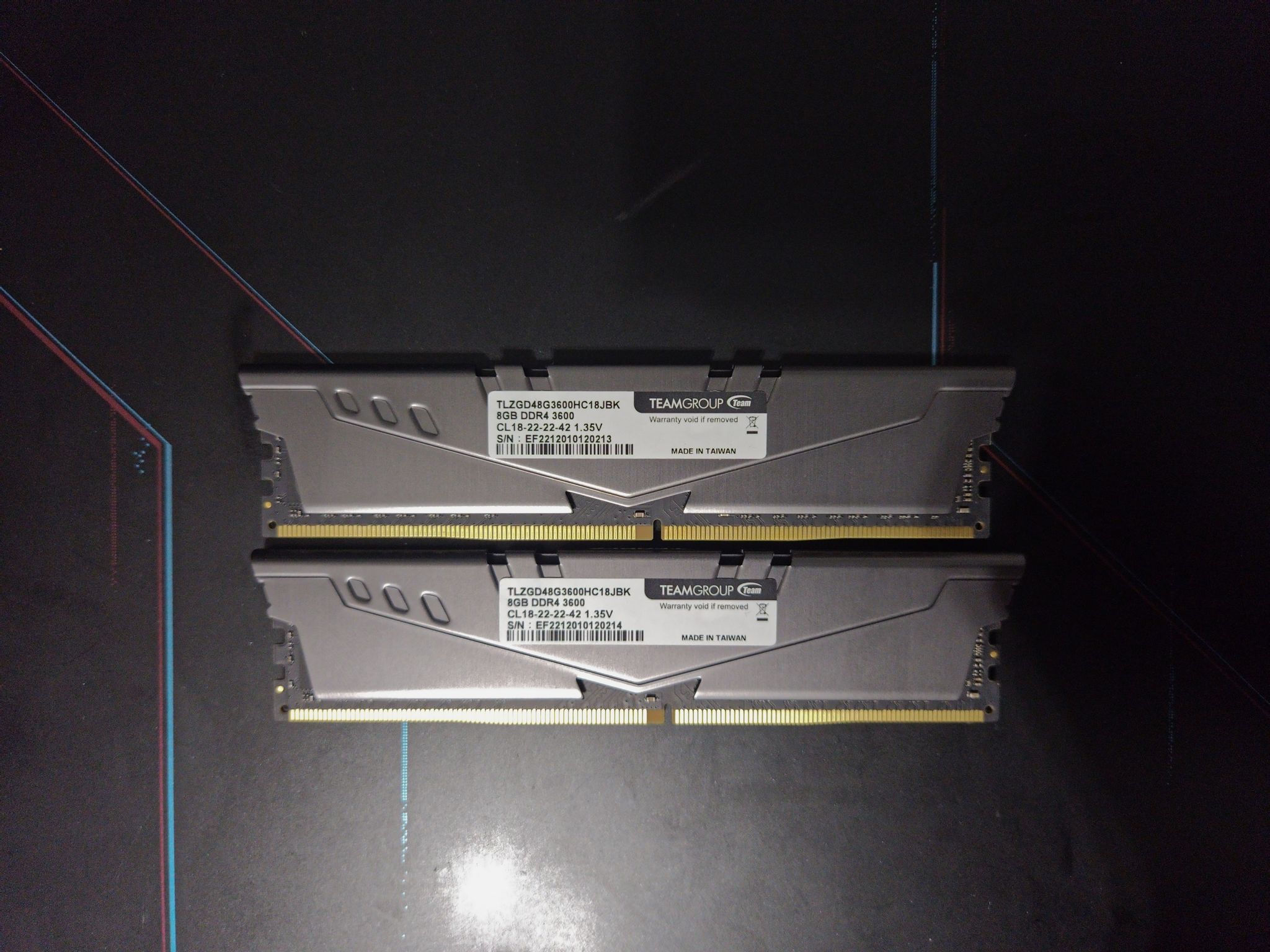 TEAMGROUP T-Force Vulcan Z DDR4 16GB Kit (2x8GB) 3600MHz CL18 Desktop Memory Module Ram