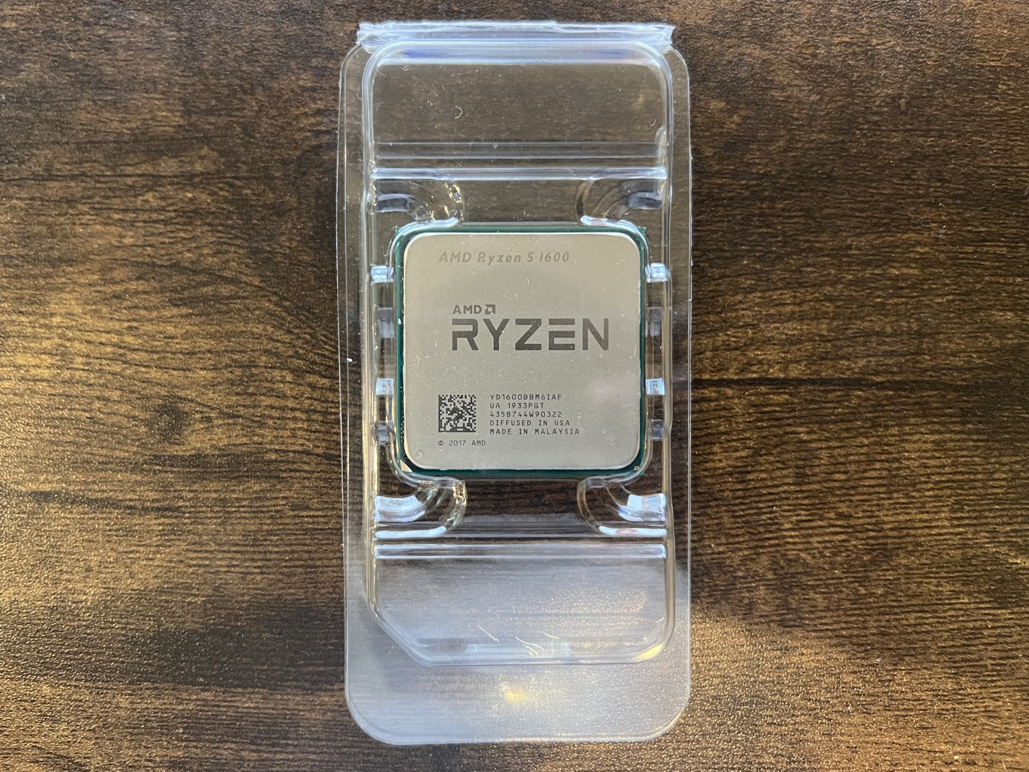 AMD Ryzen 5 1600 6 Cores 12 Threads AM4 CPU Processor