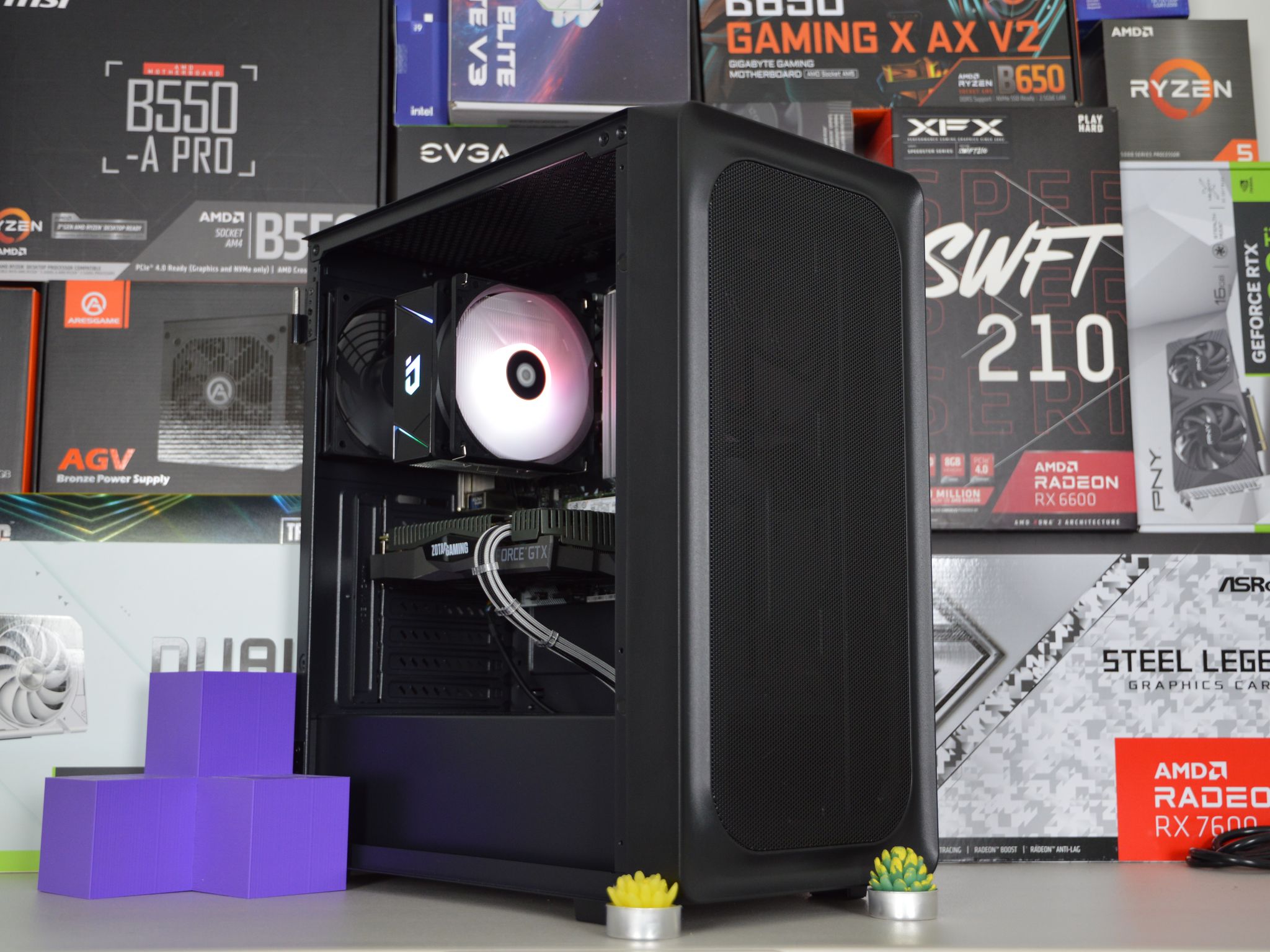 ⚪🐍| GTX 1660 Ti 6GB | RYZEN 5 3600 | 16GB DDR4 RAM | 1TB NVME SSD | Silver Serpent 2.0 |