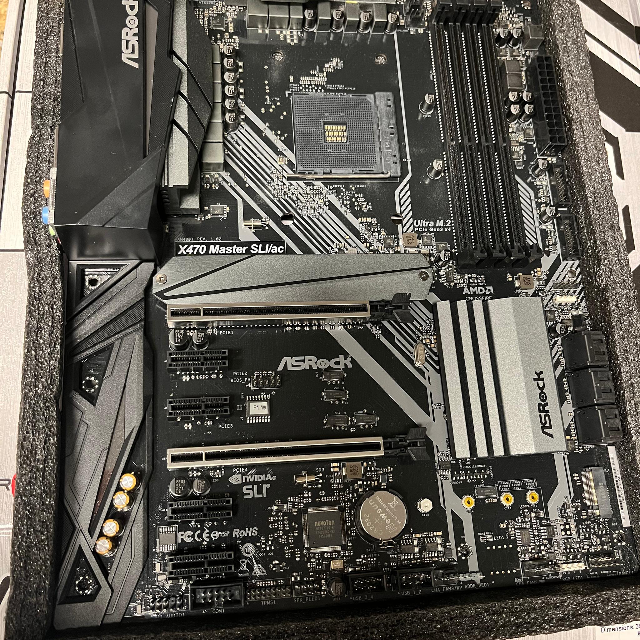 Asrock X470 Master SLI/AC ATX 