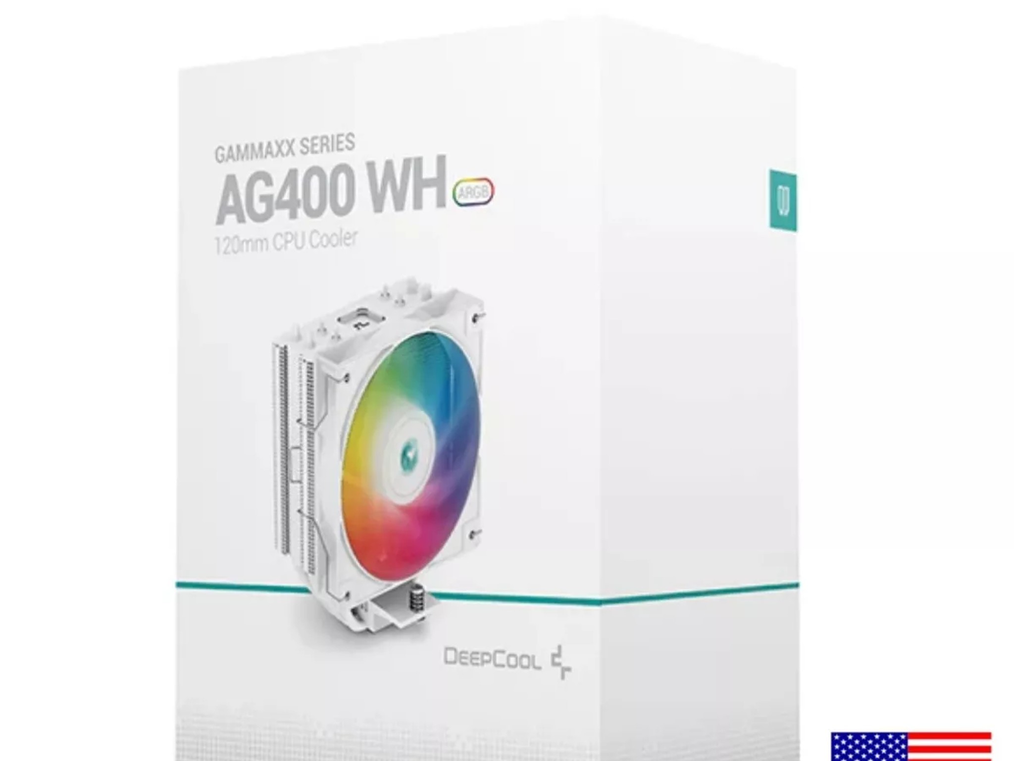 DeepCool AG400 WH ARGB CPU Cooler 120mm Static ARGB Fan