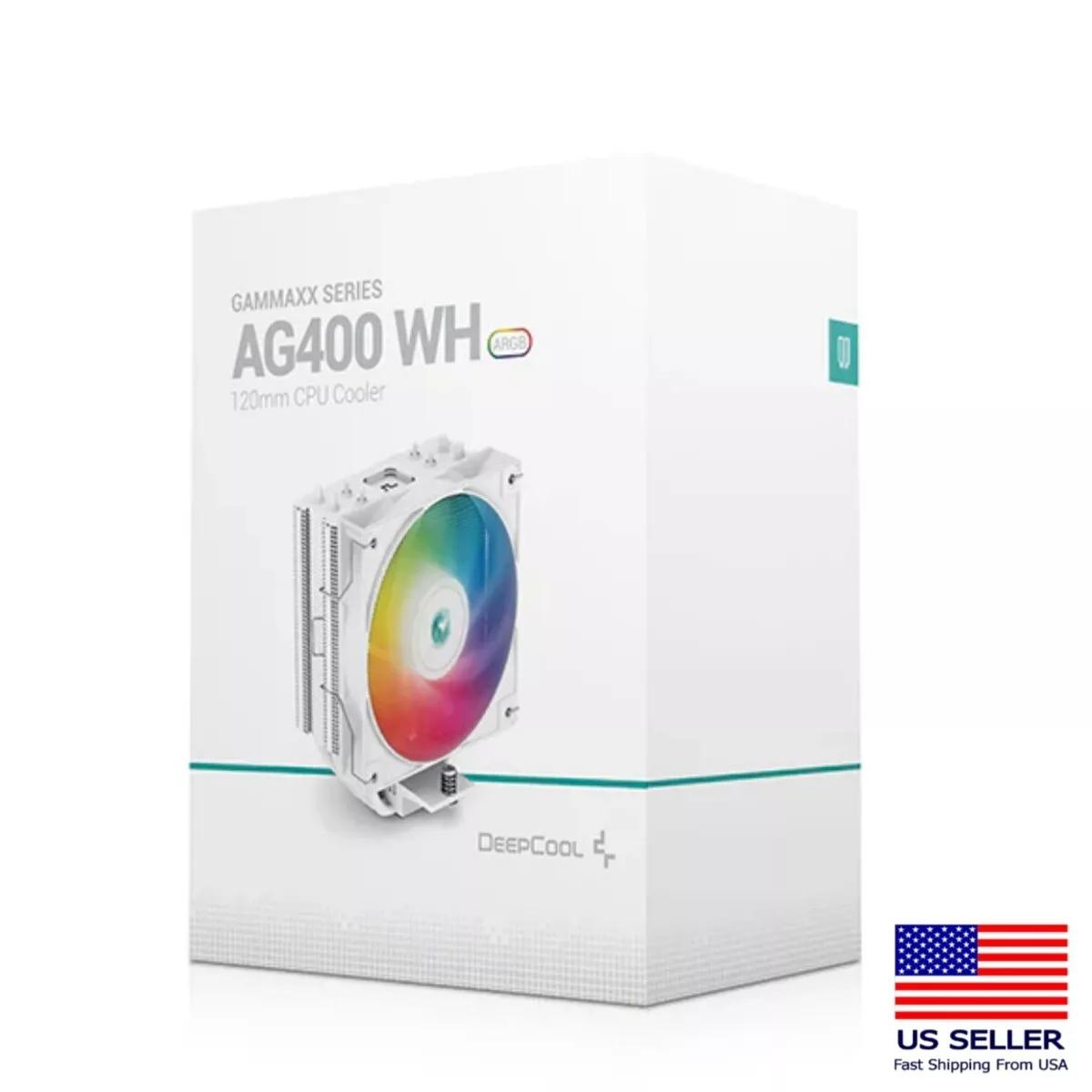 DeepCool AG400 WH ARGB CPU Cooler 120mm Static ARGB Fan