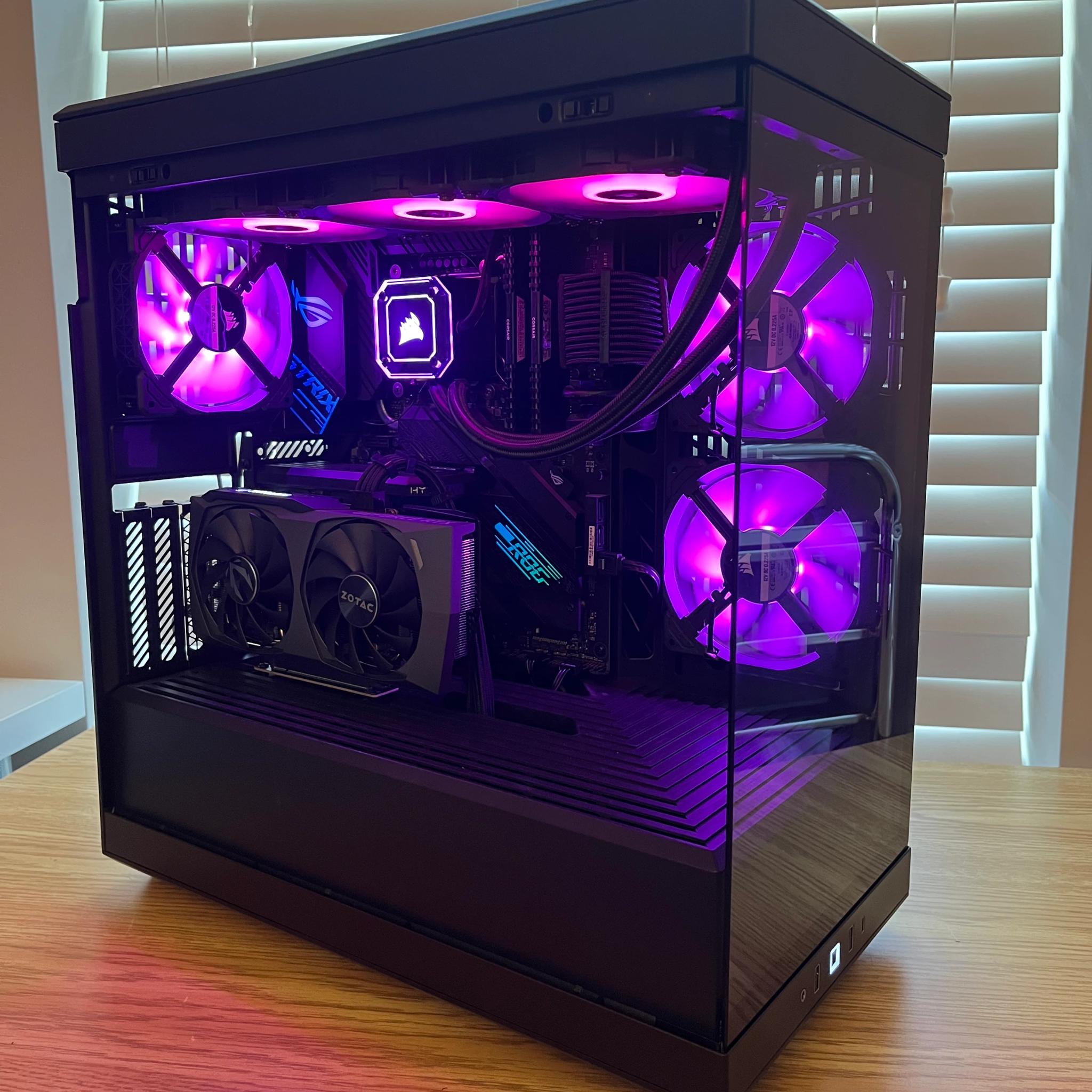 🔥⚫Black RGB Gaming PC | i7-10700K | RTX 3060TI | 32GB DDR4 | Wifi & BT⚫🔥